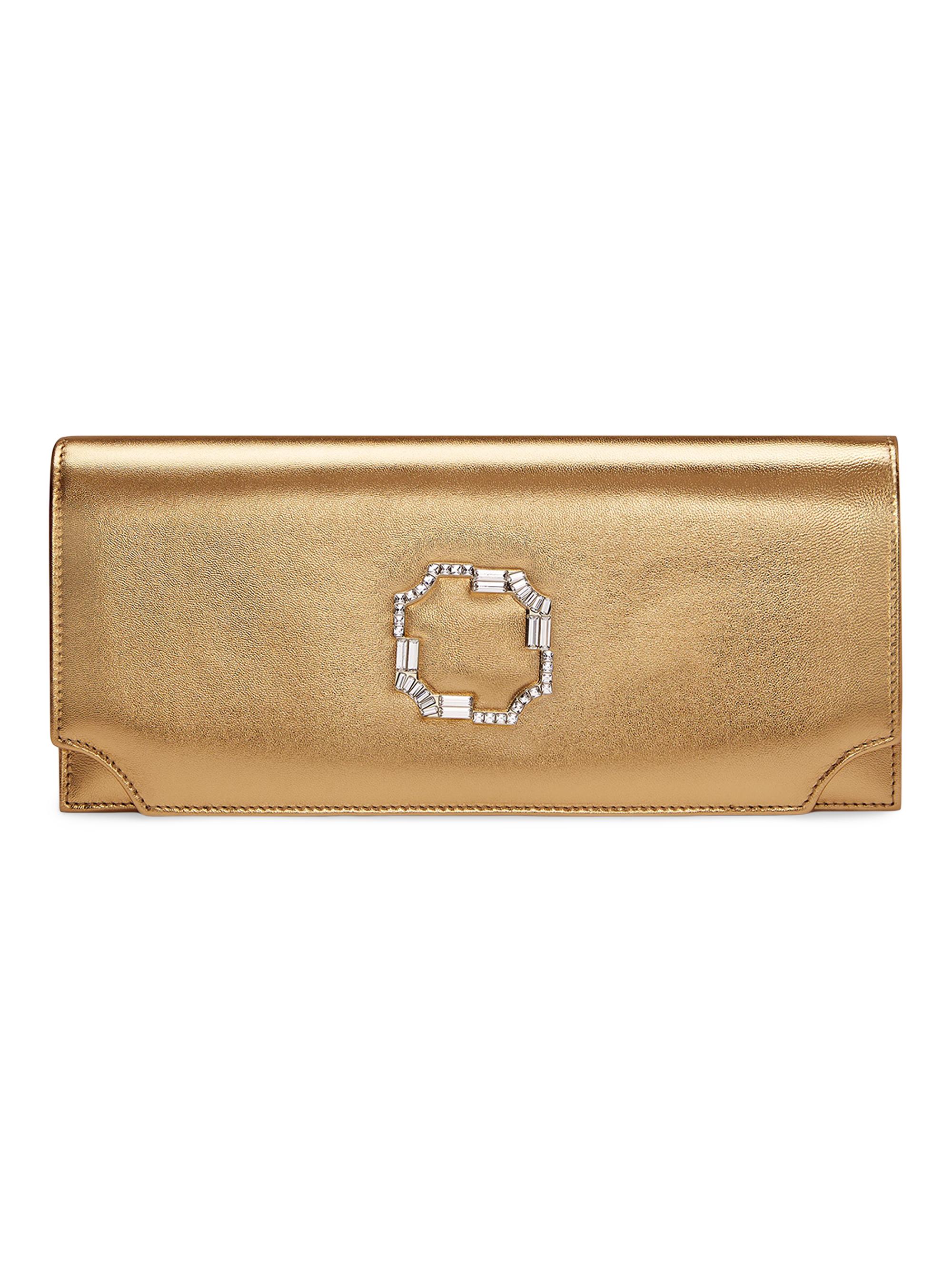 Malone Souliers Women's Vivien Metallic Leather Clutch Bag - Silver
