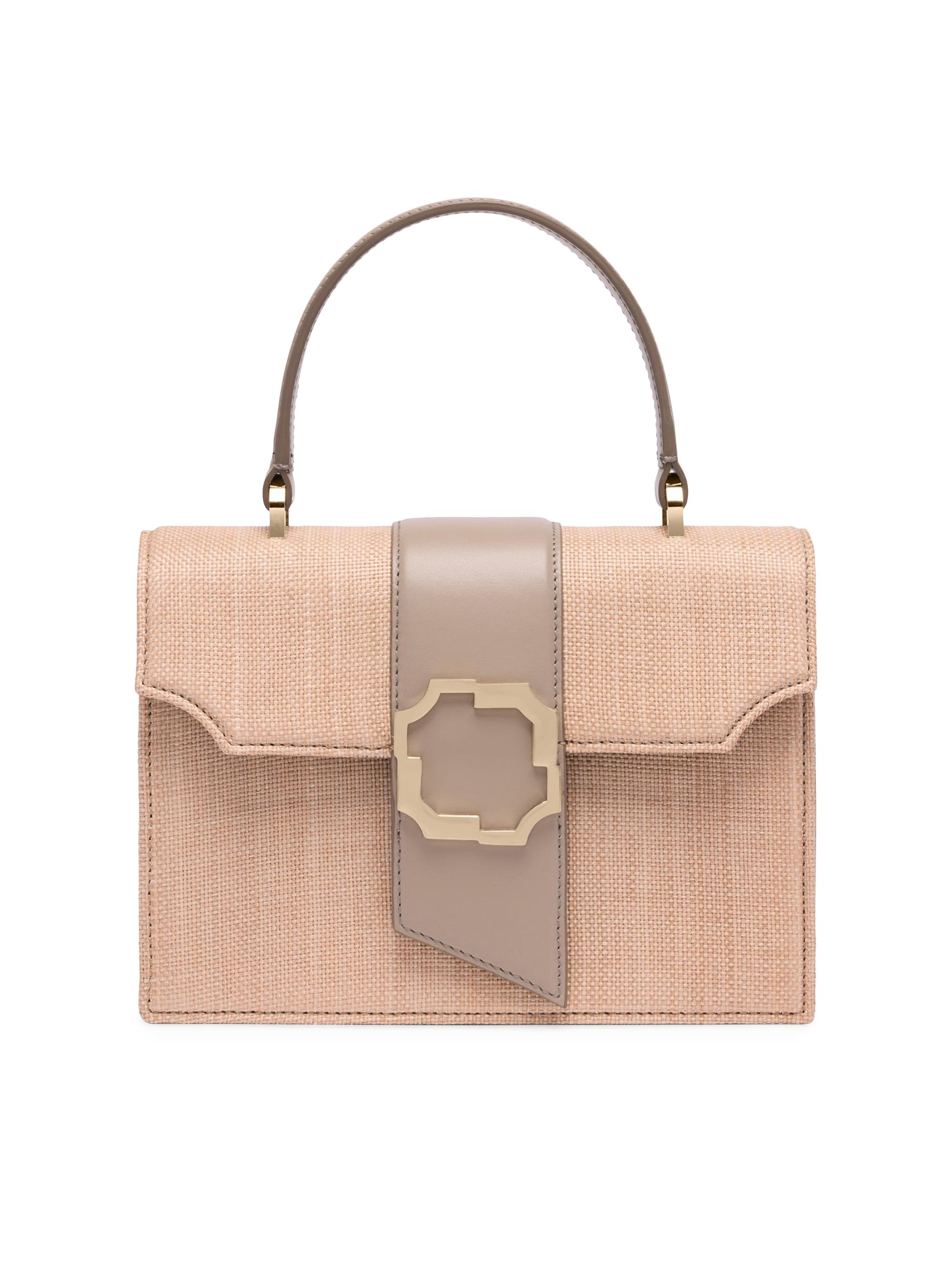 Malone Souliers Women's Audrey Raffia Top Handle Bag - Lino Taupe