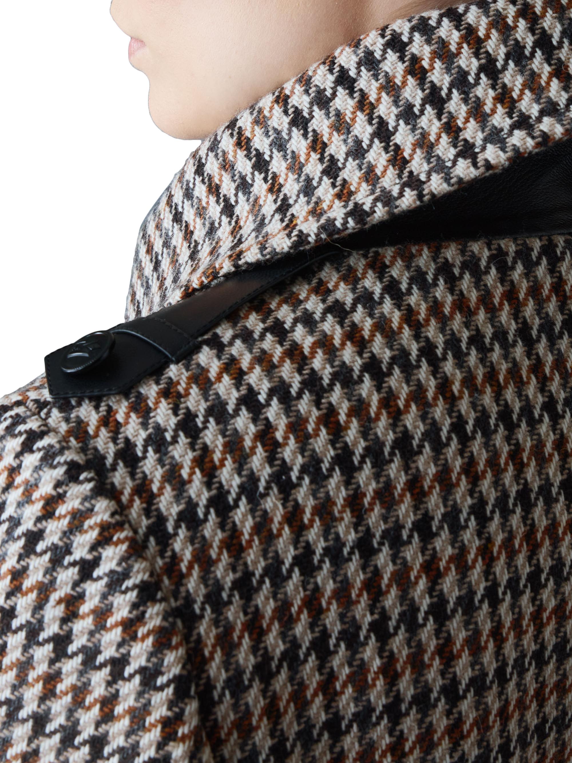 Mackage Elodie Tailored Houndstooth Wool Maxi Coat | Saks Fifth Avenue
