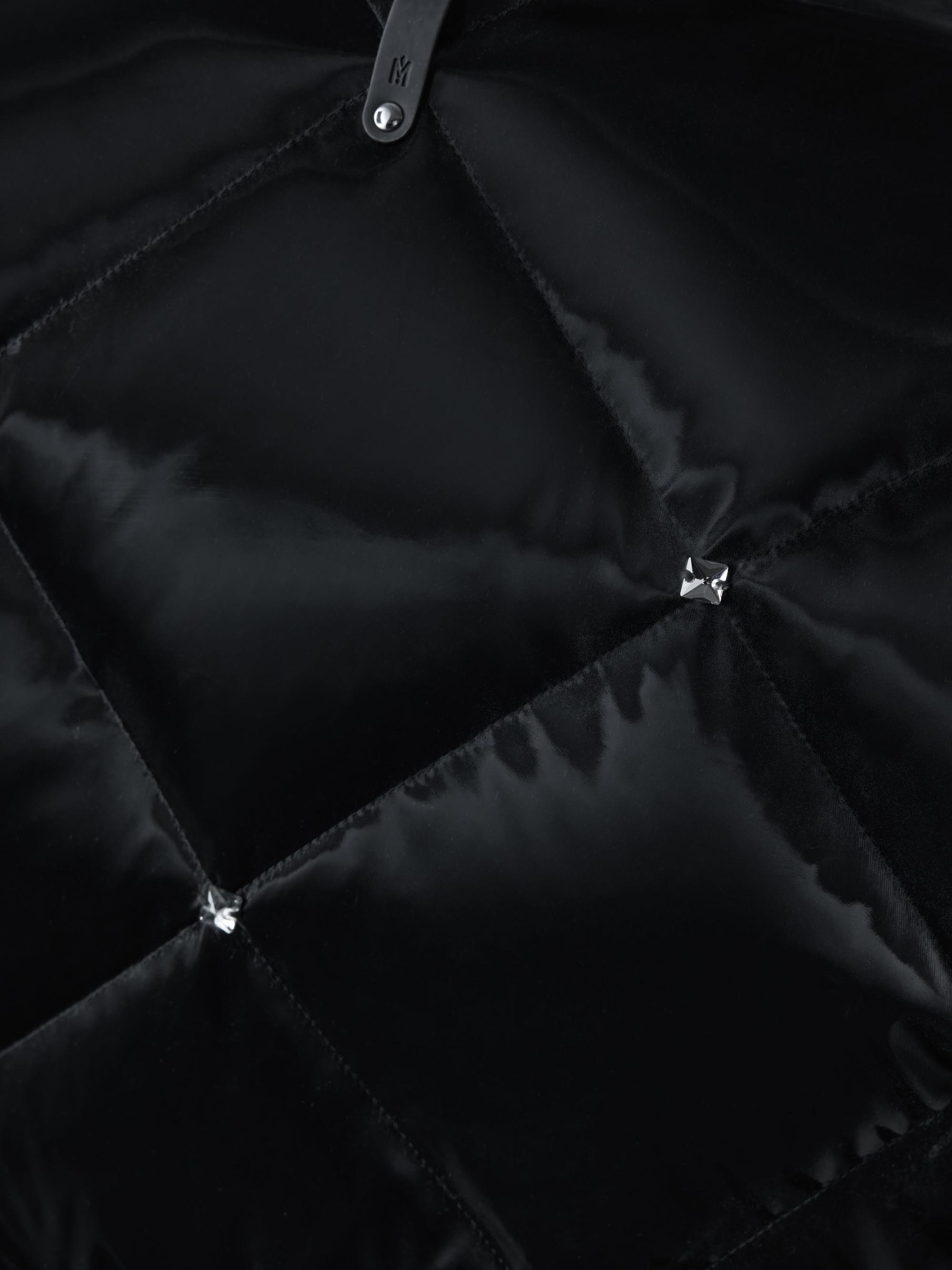 Mackage Izumi-Glo Rhinestone High-Gloss Quilted Coat | Saks Fifth