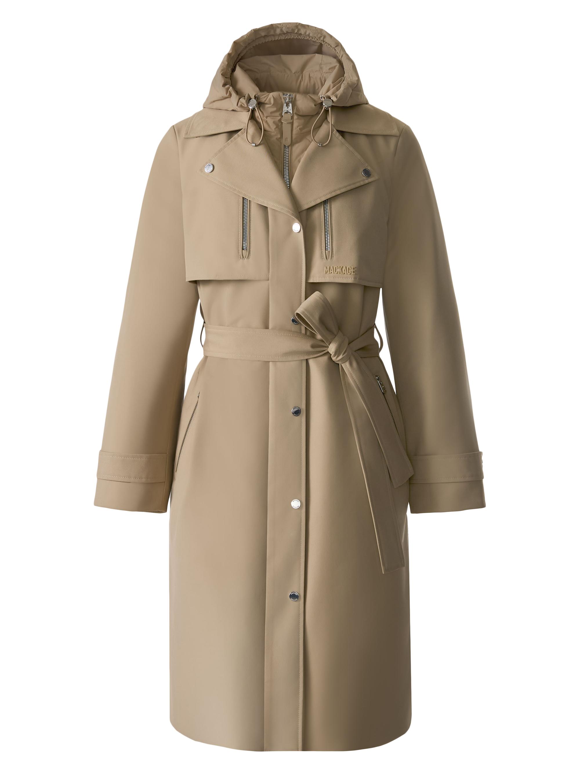 Mackage Women's Siobhan Technical Trench Coat - Light Camel