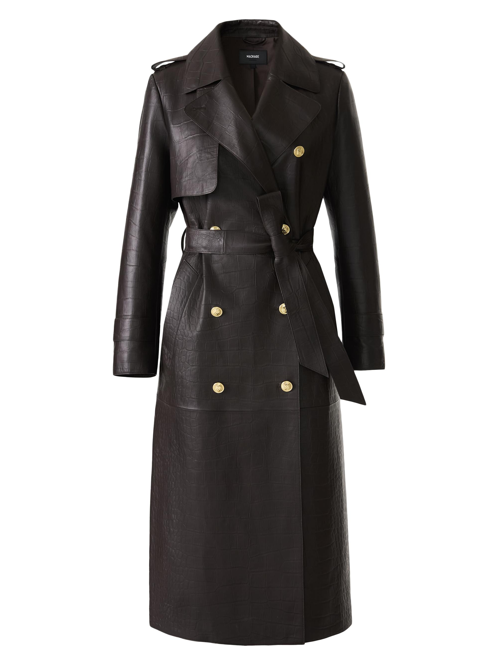 Prada Leather Coat | Saks Fifth Avenue