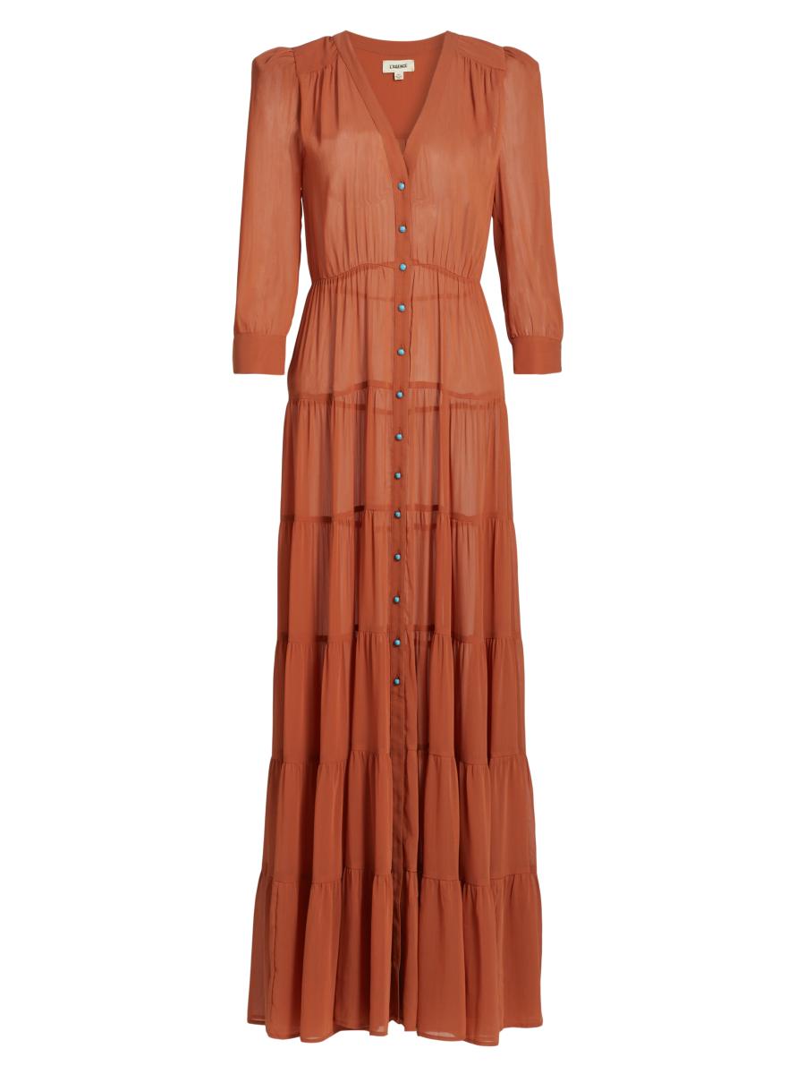 knee length dresses for ladies Reanne Midi Dress in Lemon Sorbet