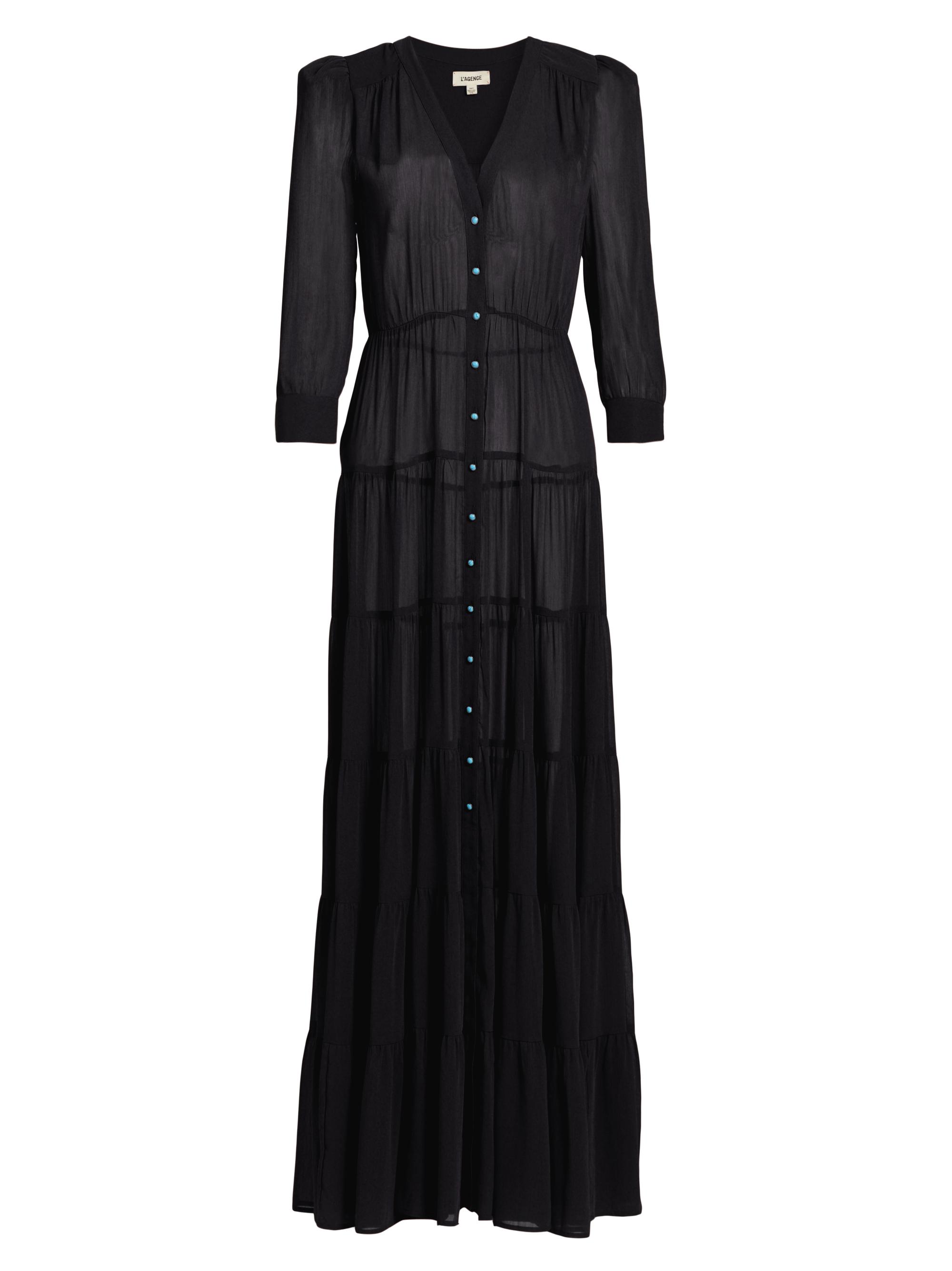 L'AGENCE Seraphina Tiered Maxi Dress | Saks Fifth Avenue