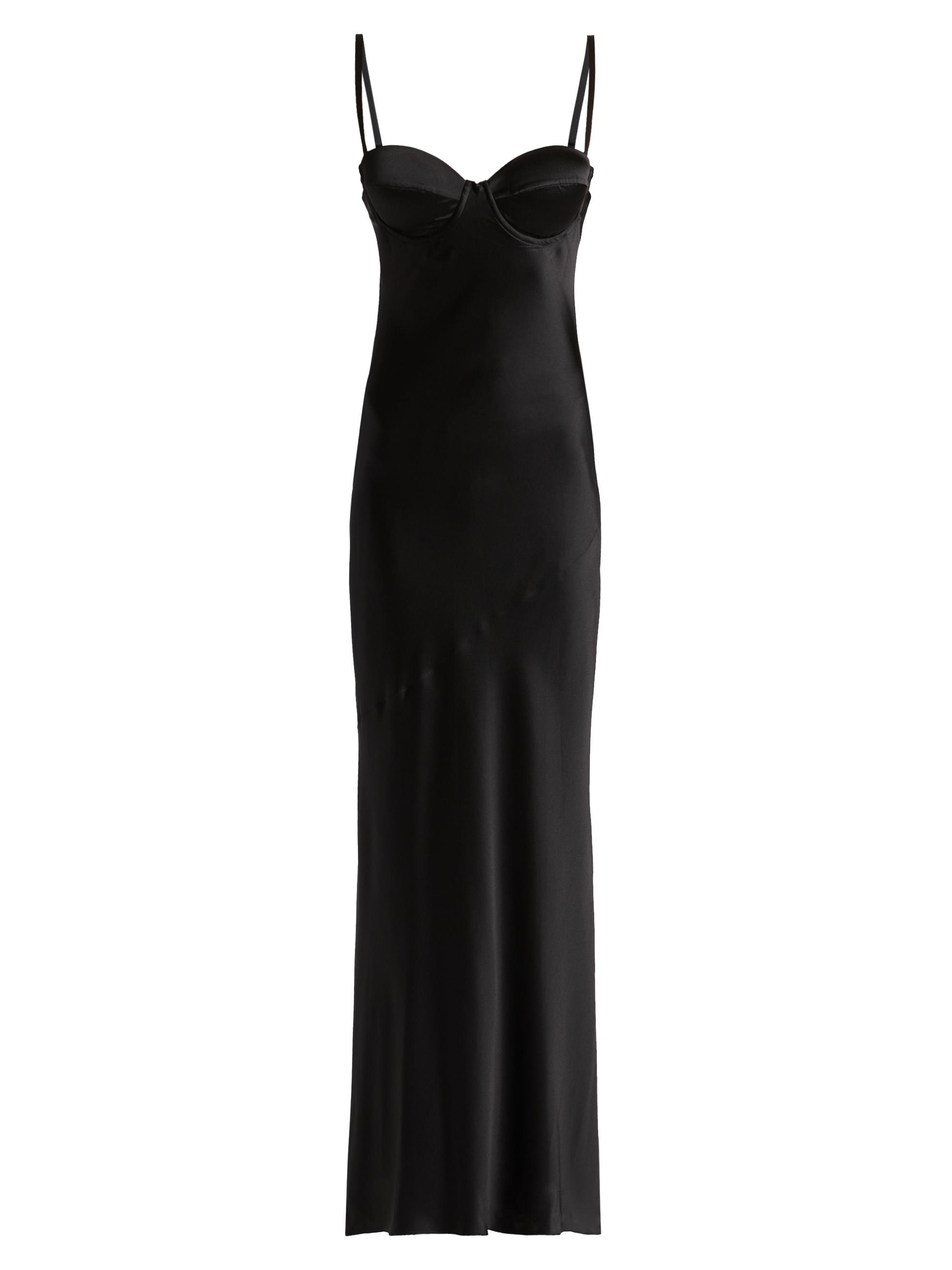 Fleur du Mal Lace-Trimmed Silk Slip Dress | Saks Fifth Avenue