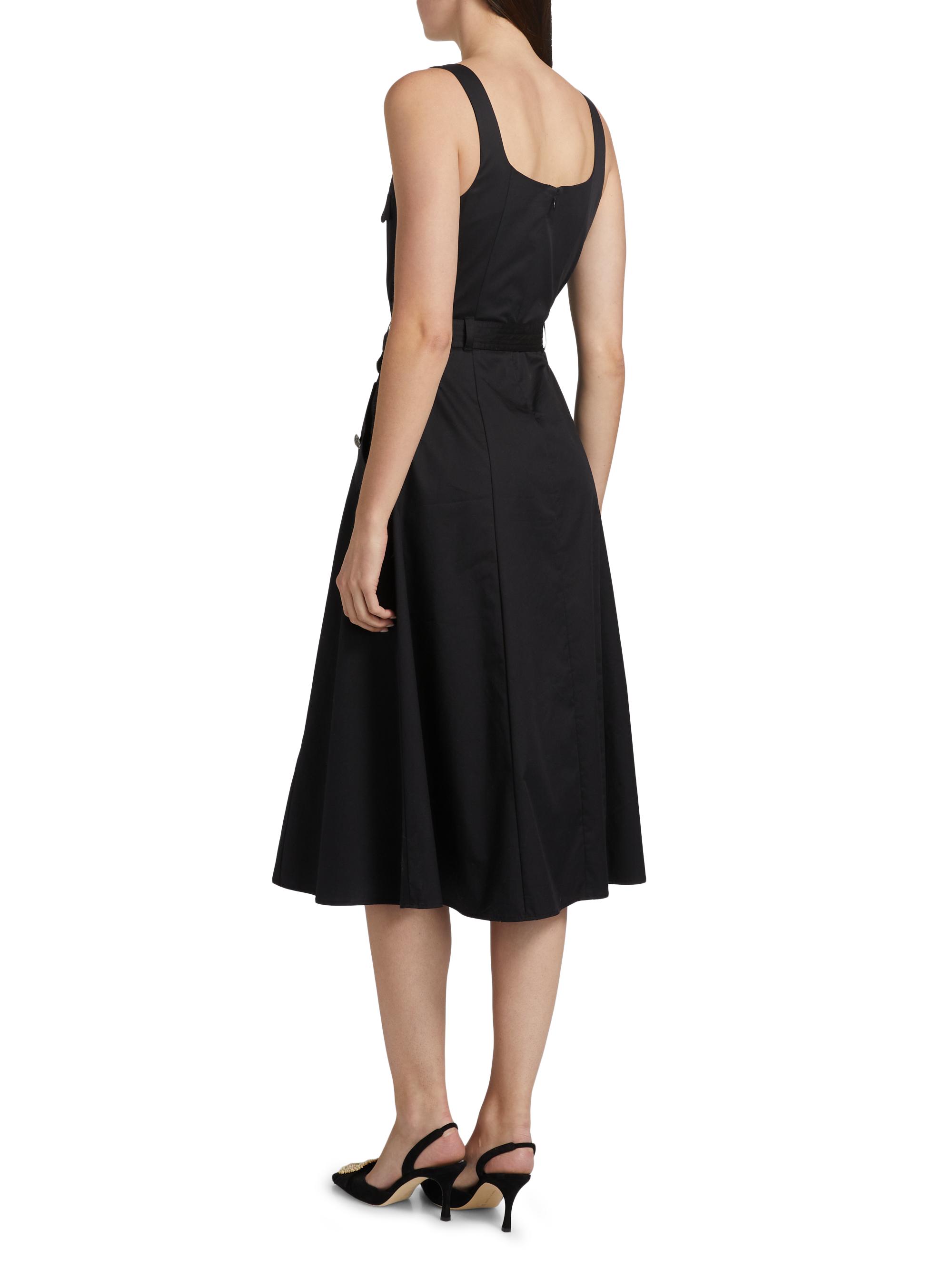 chinese dress ladies Willow Drawstring A Line Midi Dress 3X: 22-24 / Black at Rebdolls