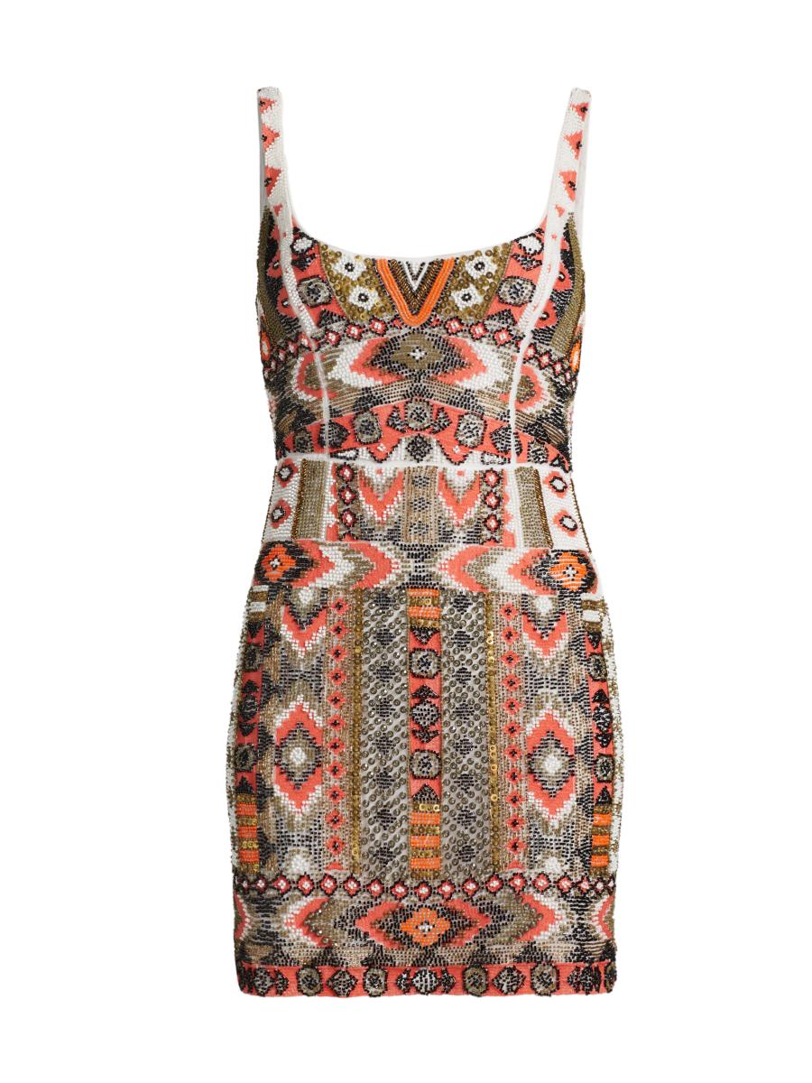 L'AGENCE Inori Beaded Minidress | Saks Fifth Avenue