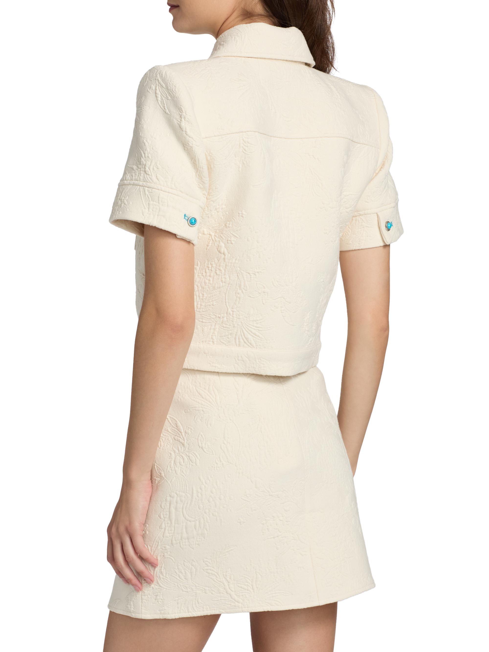 L'AGENCE Chita Crop Shirt Jacket | Saks Fifth Avenue