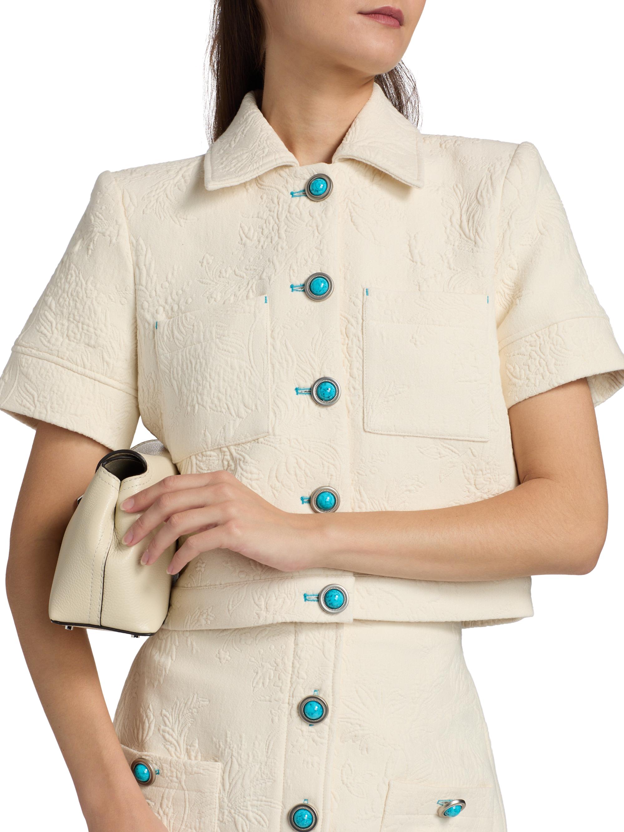 L'AGENCE Chita Crop Shirt Jacket | Saks Fifth Avenue