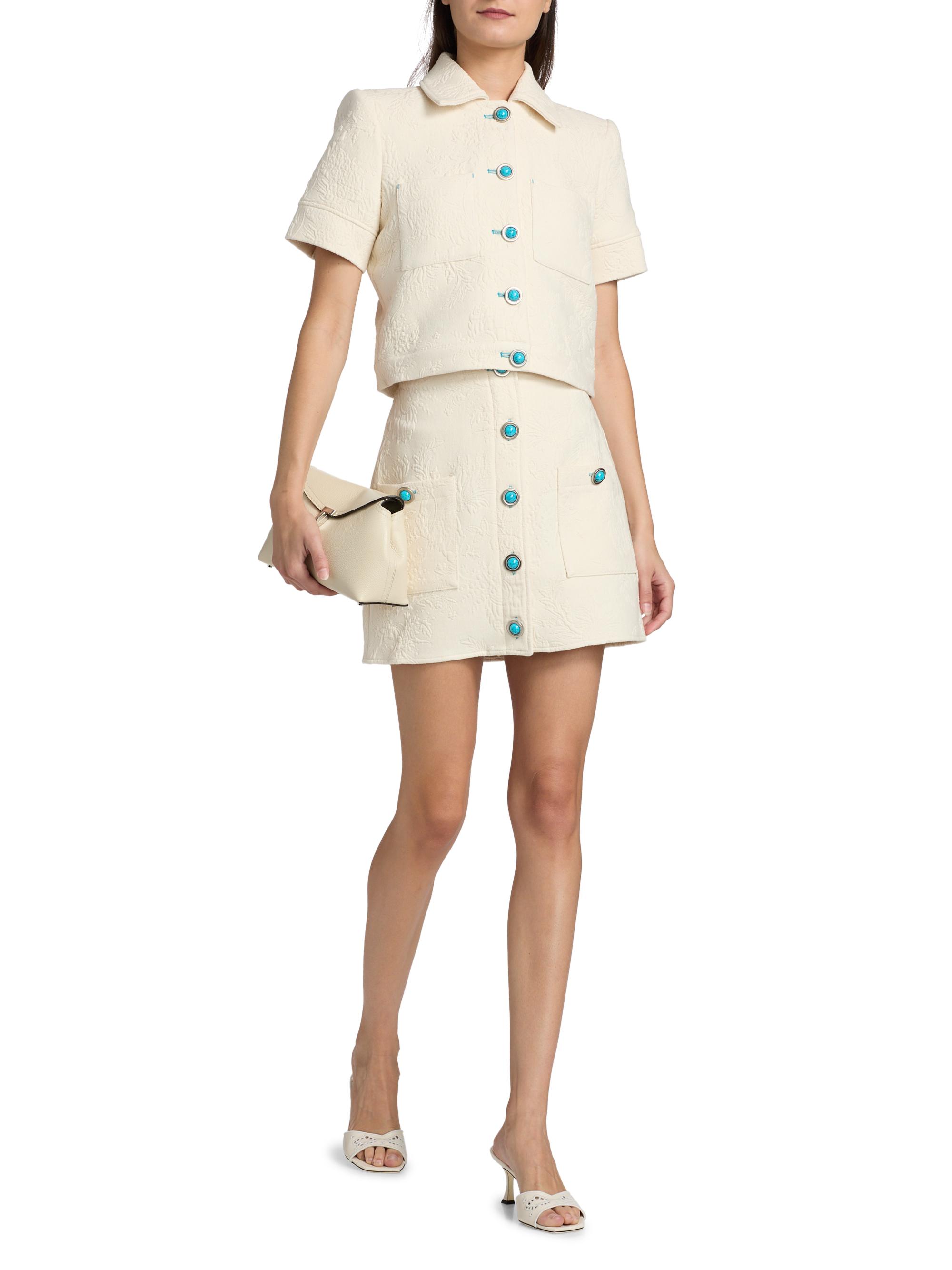L'AGENCE Chita Crop Shirt Jacket | Saks Fifth Avenue