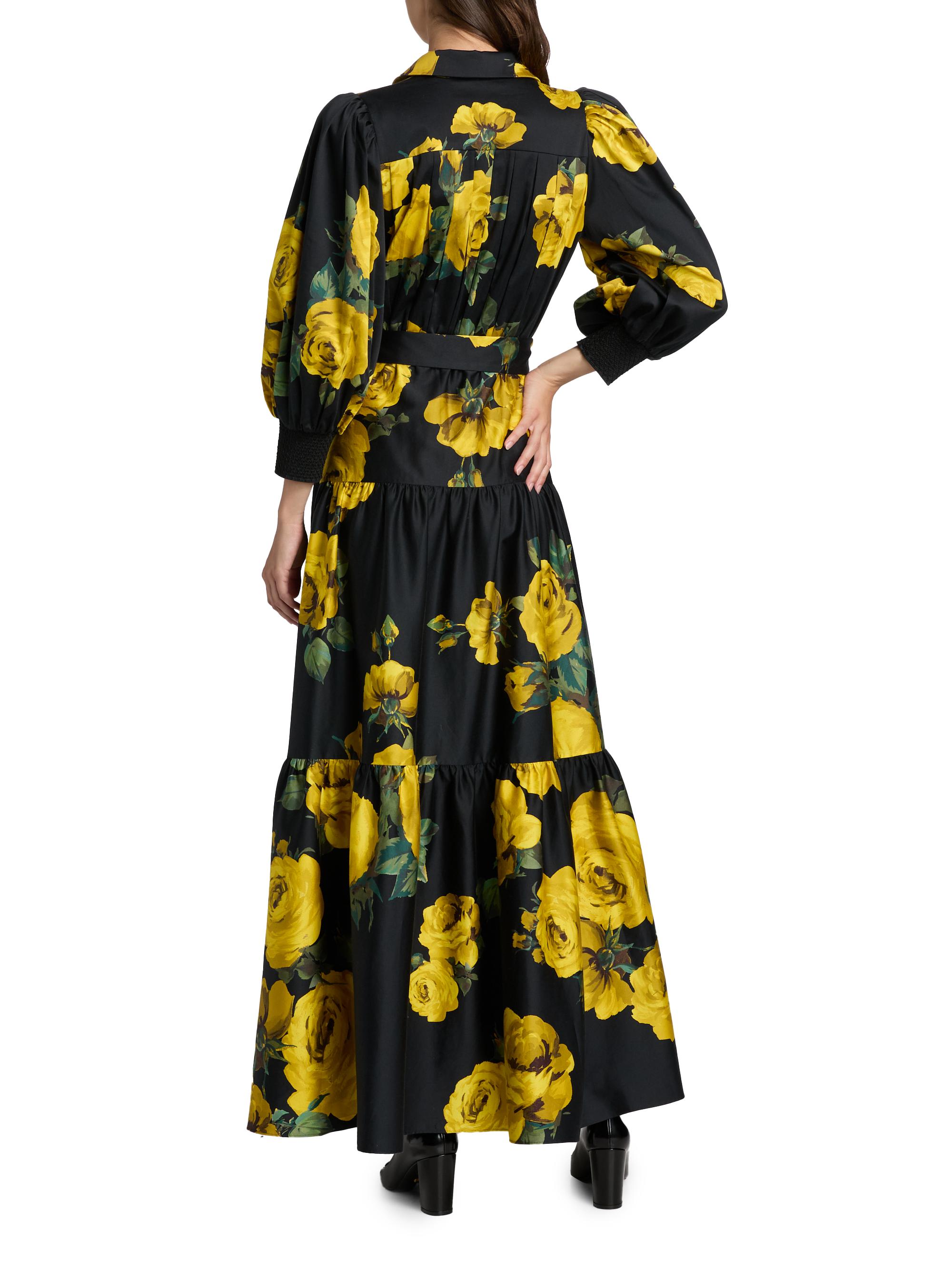 Alice + Olivia Cora Volume Tiered Shirtdress | Saks Fifth Avenue