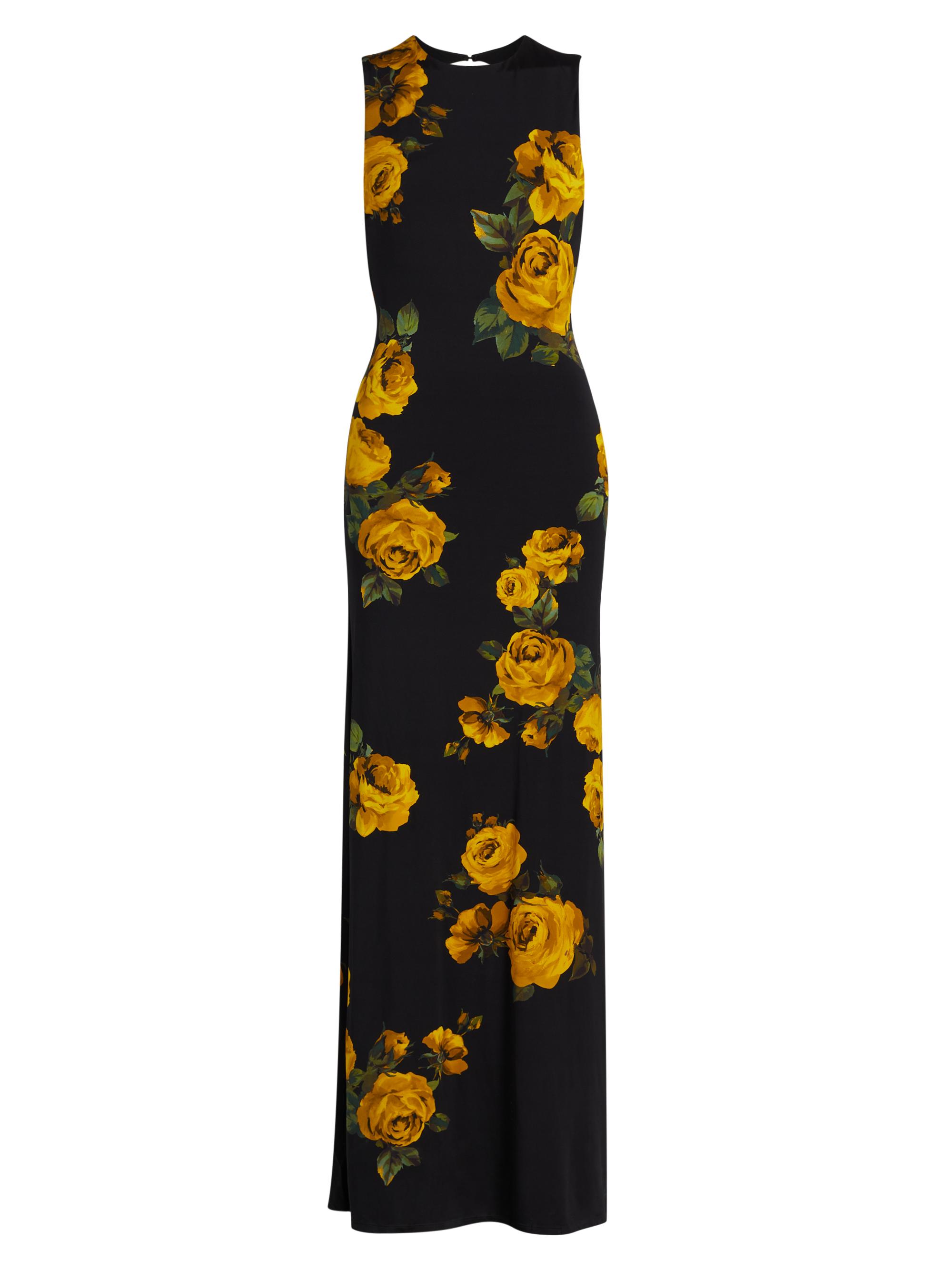ALICE + OLIVIA Women's Delora Rose Print Sleeveless Maxi Dress - Rosehips