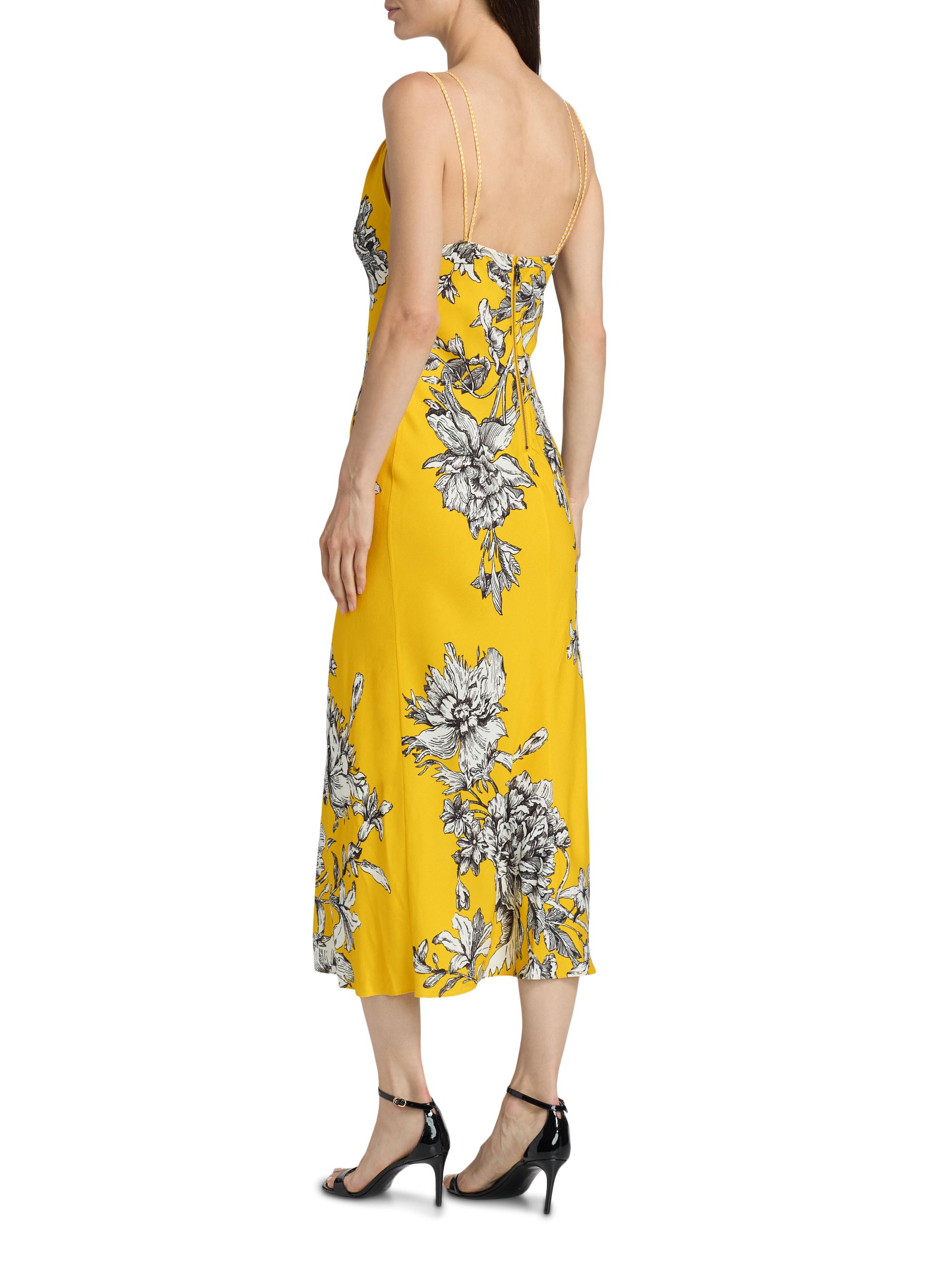 Robe Courte Alice + Olivia Taille 4 - Imprimé Floral, Col V, Sans Manches, Neuve Sans étiquette