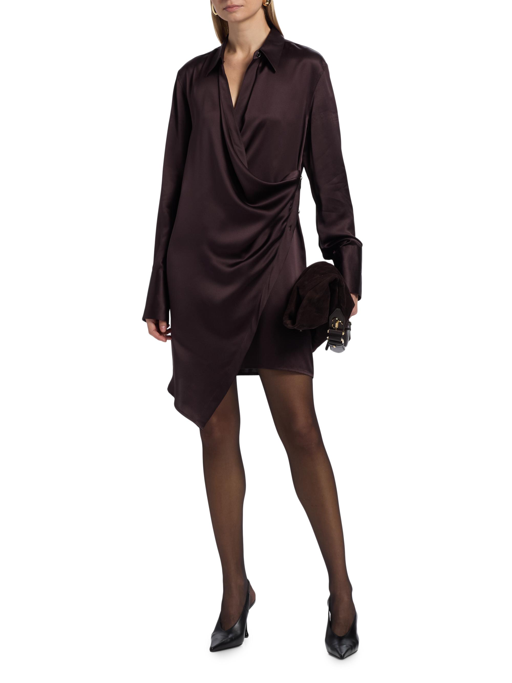 open lace back dress Helmut Lang Twist Shirt Dress