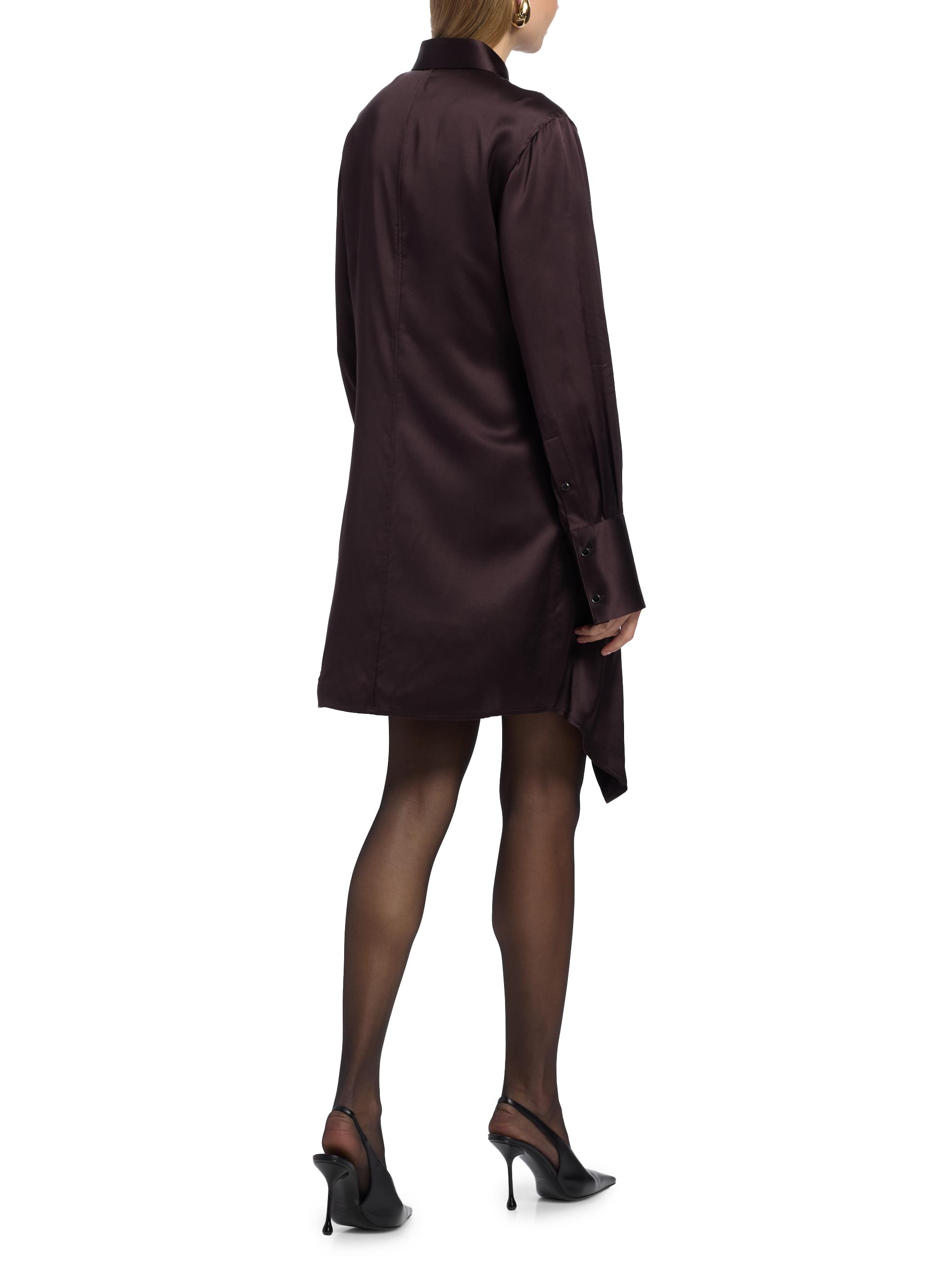 Helmut Lang Relaxed-Fit Silk Mini-Shirtdress | Saks Fifth Avenue