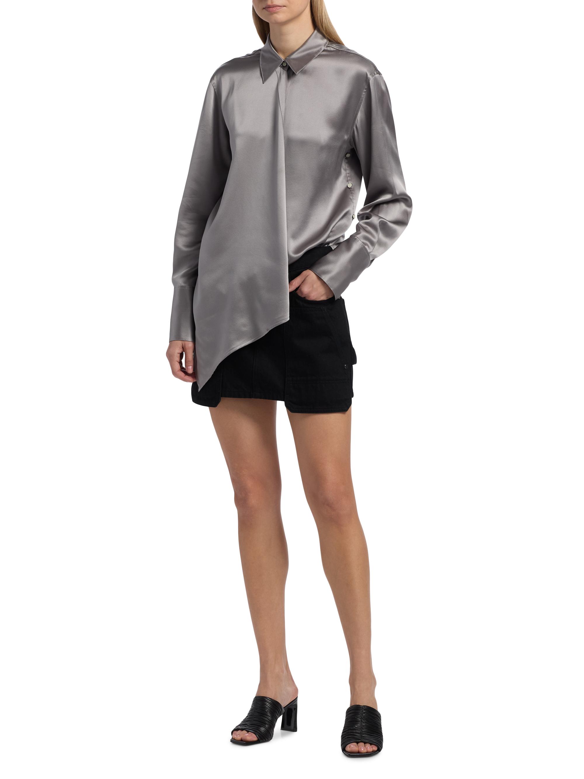 Helmut Lang Carpenter Cotton Relaxed-Fit Miniskirt | Saks Fifth Avenue
