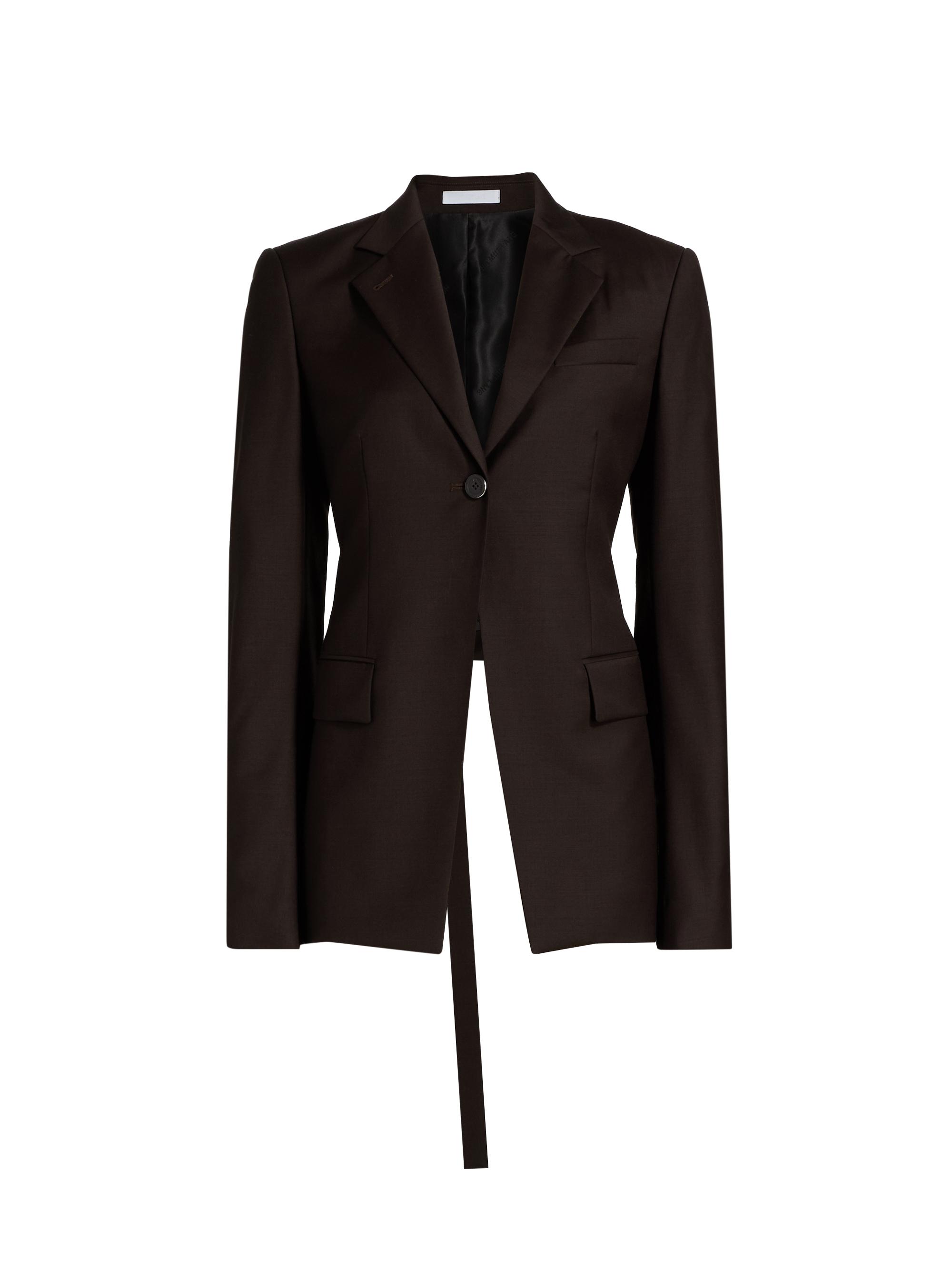 ガイム　70合皮　ロング　その１ Norma Kamali Classic Single-Breasted Faux Leather Blazer | Saks