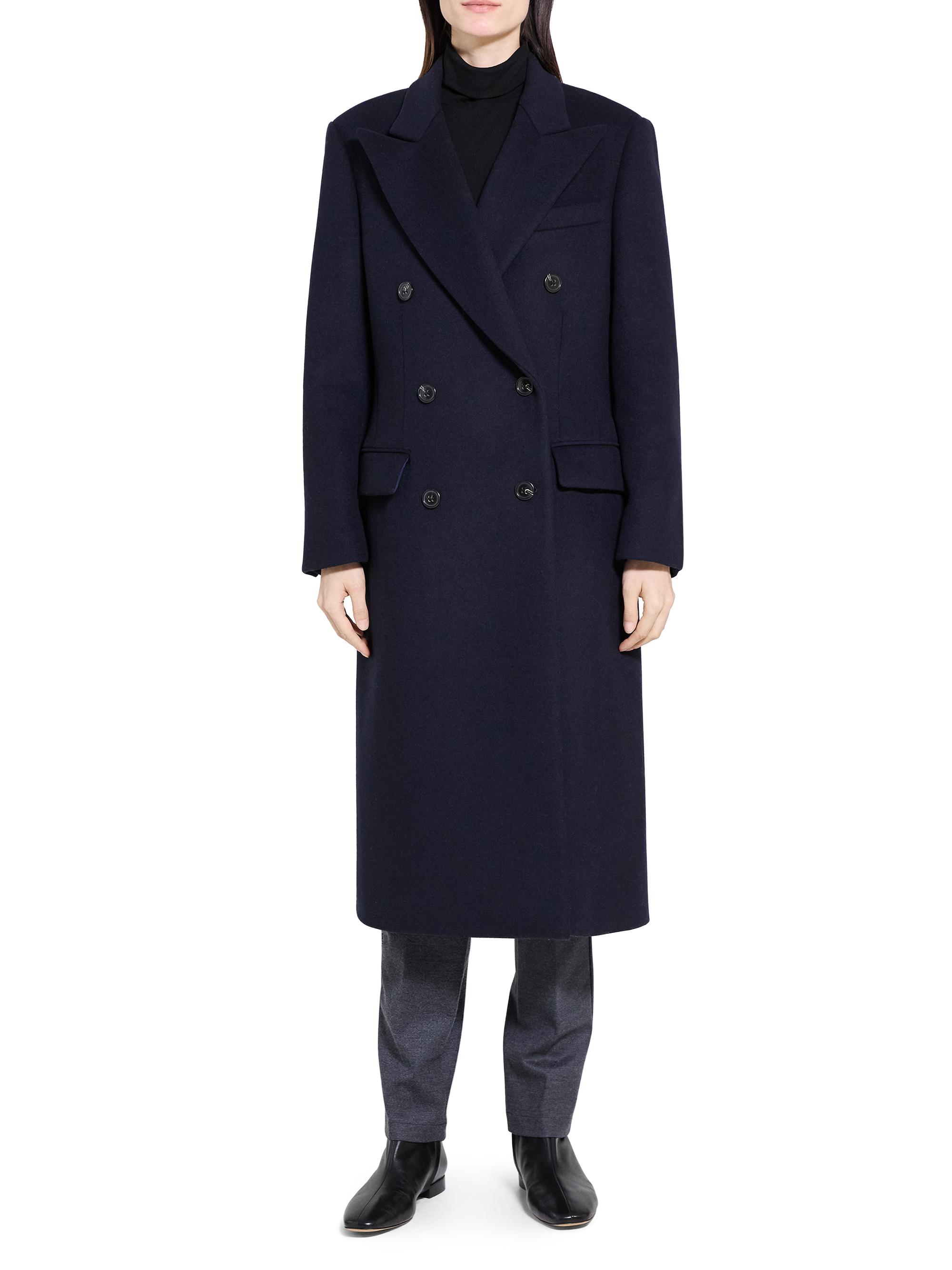 Theory Double-Breasted Wool-Blend Coat | Saks Fifth Avenue