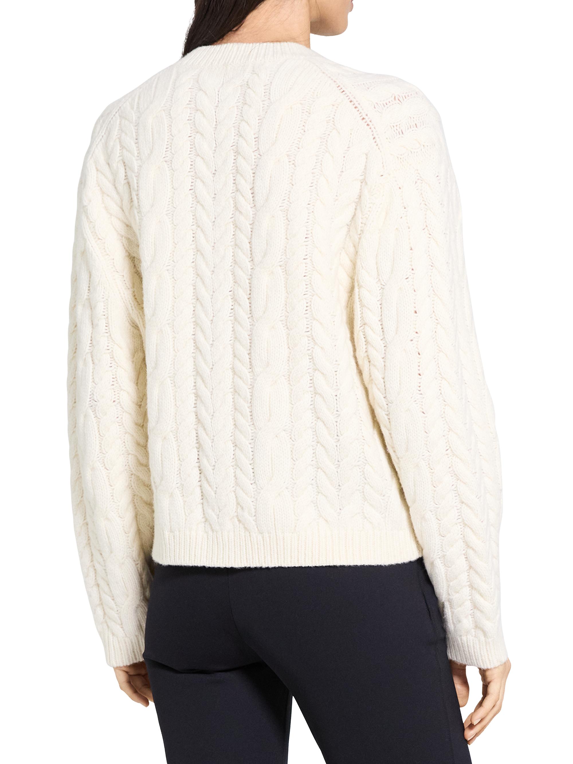 Theory Wool-Cashmere Cable Knit Sweater | Saks Fifth Avenue