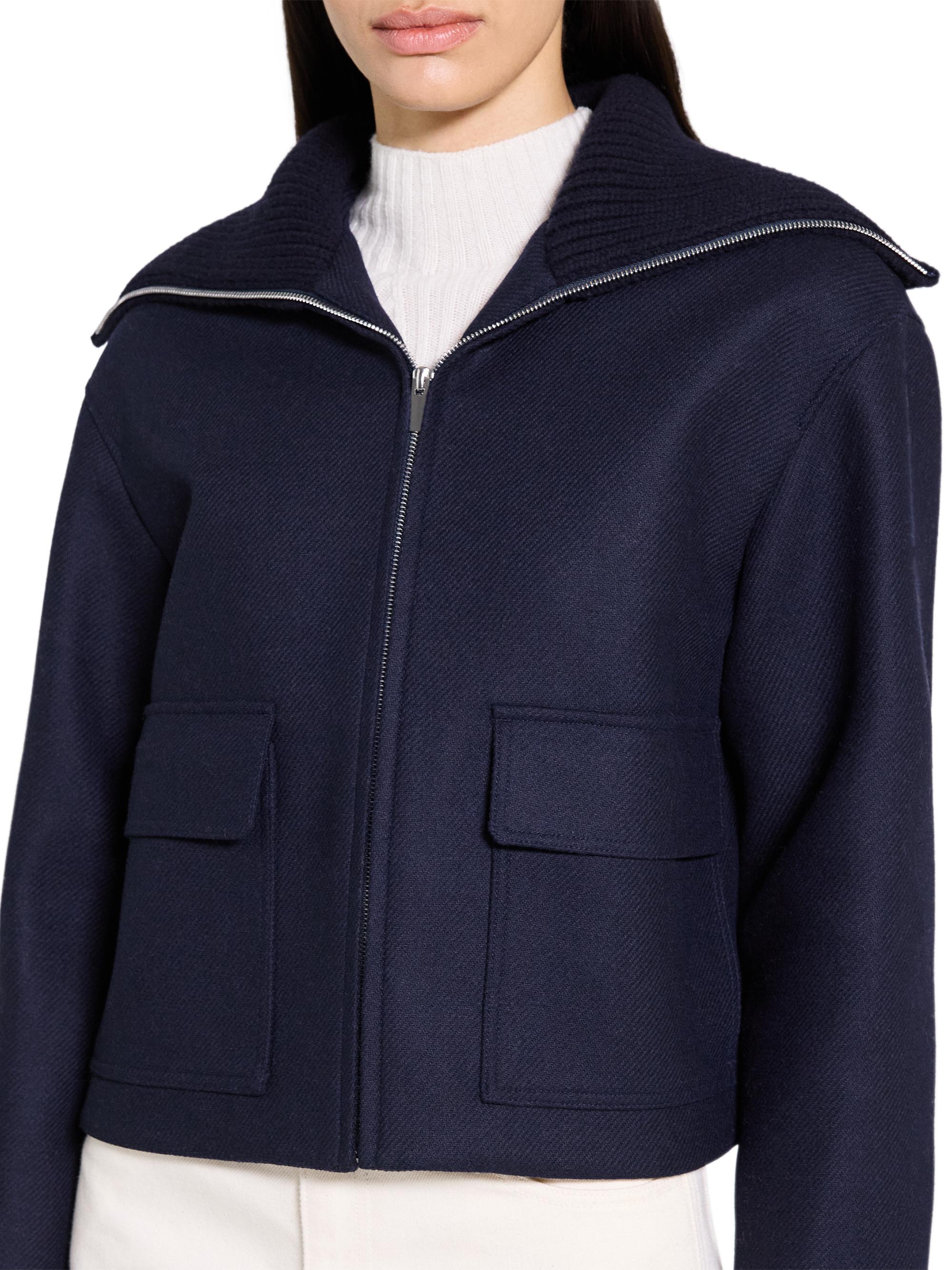 Theory Cozy Collar Wool-Blend Jacket | Saks Fifth Avenue