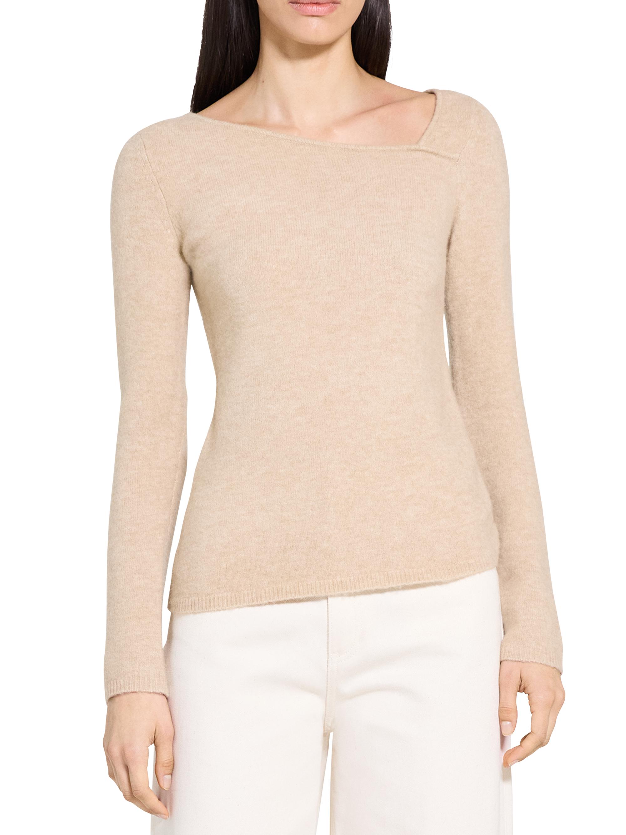 Theory Asymmetric Merino Wool-Blend Top | Saks Fifth Avenue