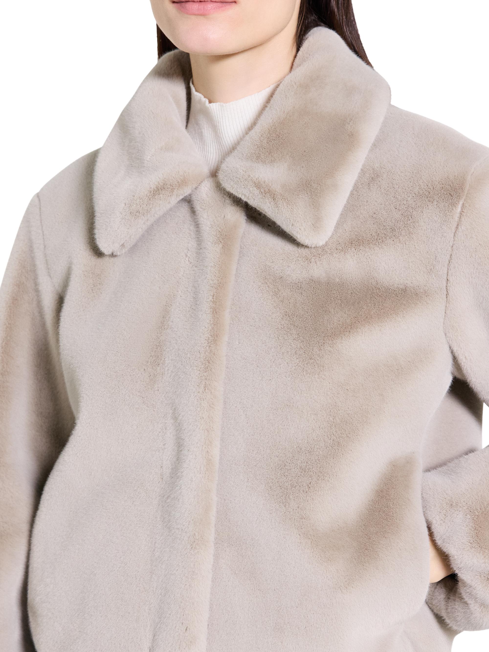 Theory Faux-Fur Crop Coat | Saks Fifth Avenue