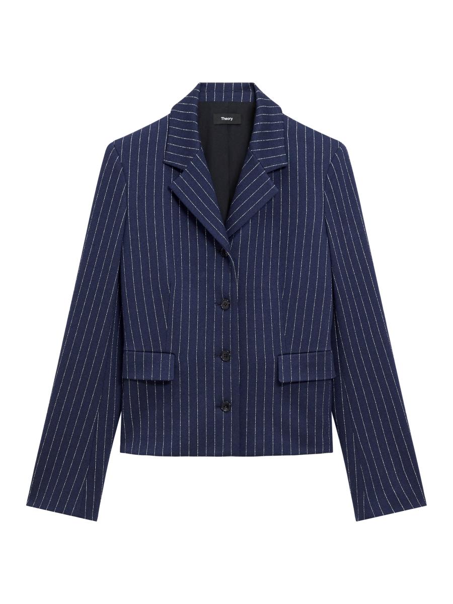 theory luxe clinda becca半袖ジャケット ネイビー 0400022928014?wid=900