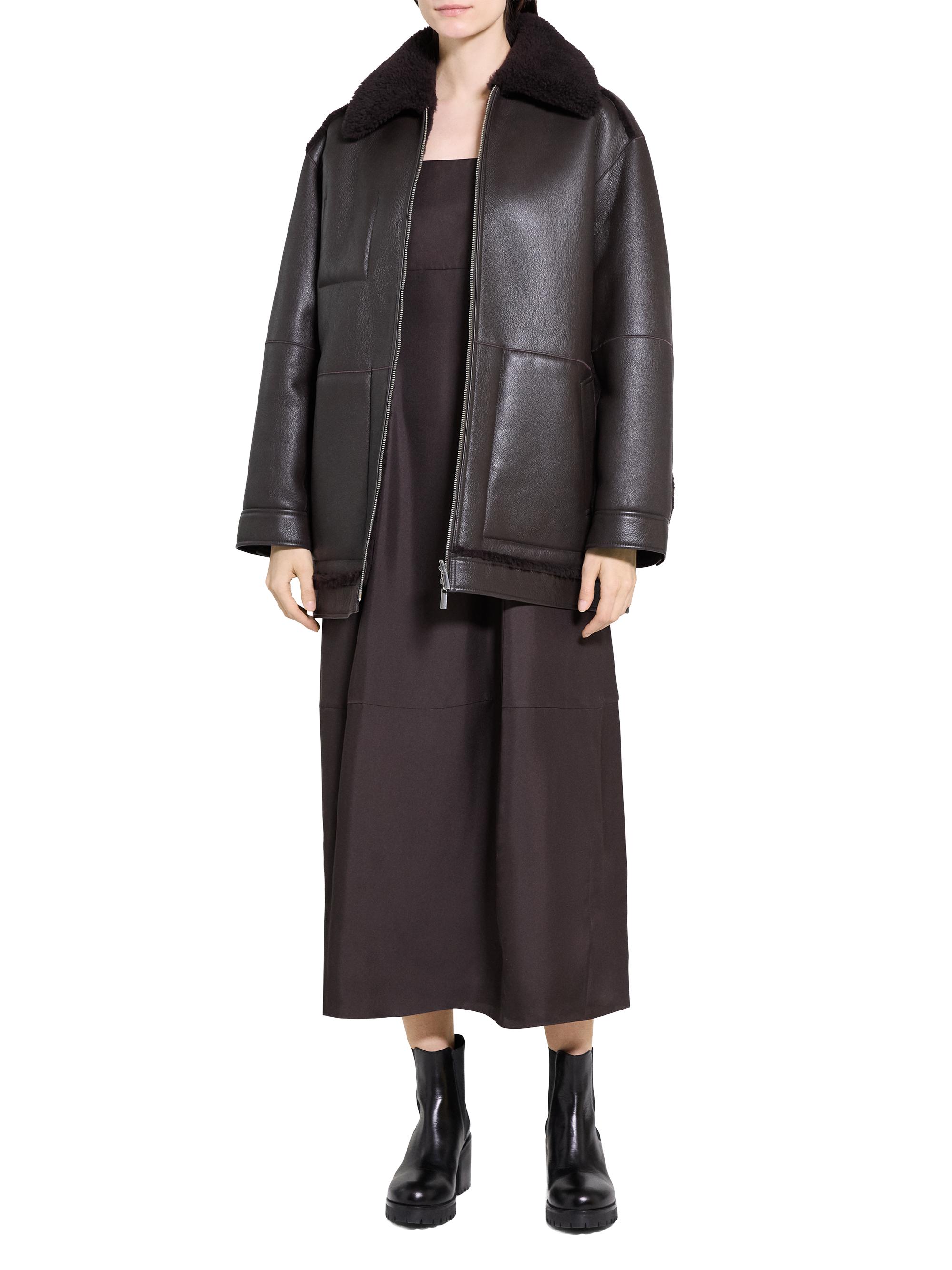 Theory Cocoon Reversible Shearling Coat | Saks Fifth Avenue