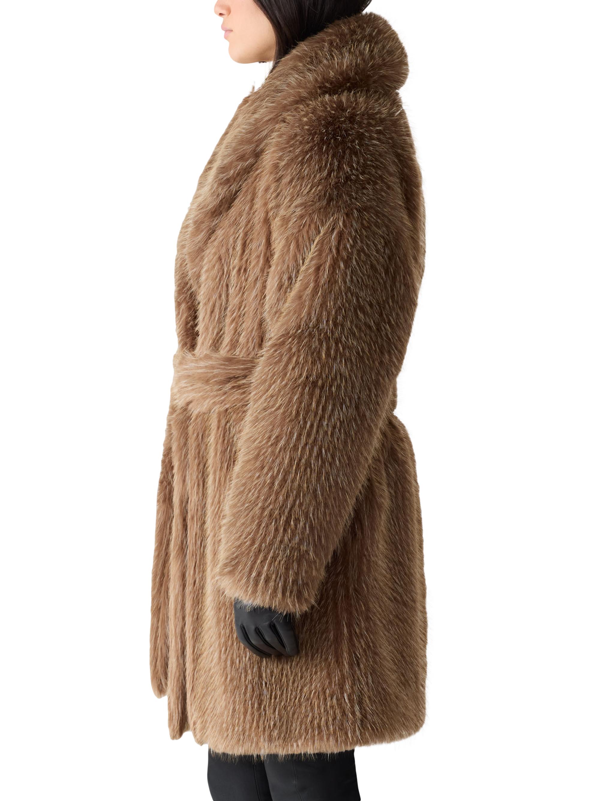 Mackage Kacela Faux-Fur Shawl-Collar Coat | Saks Fifth Avenue