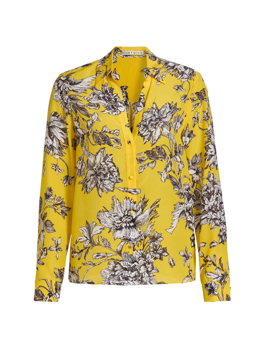 Alice+olivia♥シルクブラウス ALICE + OLIVIA Alice + Olivia x Grateful Dead Willa Silk Shirt