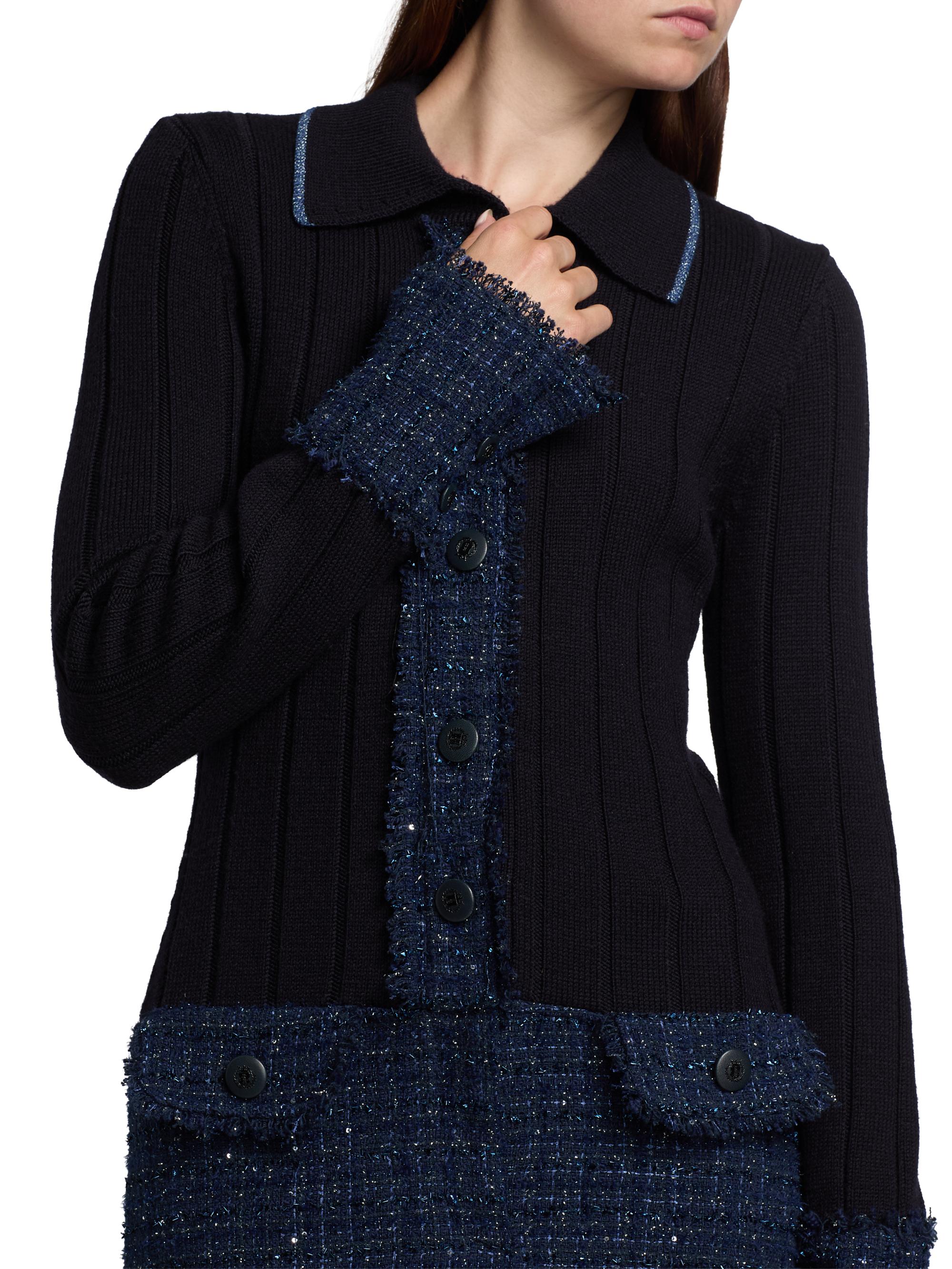 Ramy Brook Ellen Tweed & Wool Rib-Knit Minidress | Saks Fifth Avenue