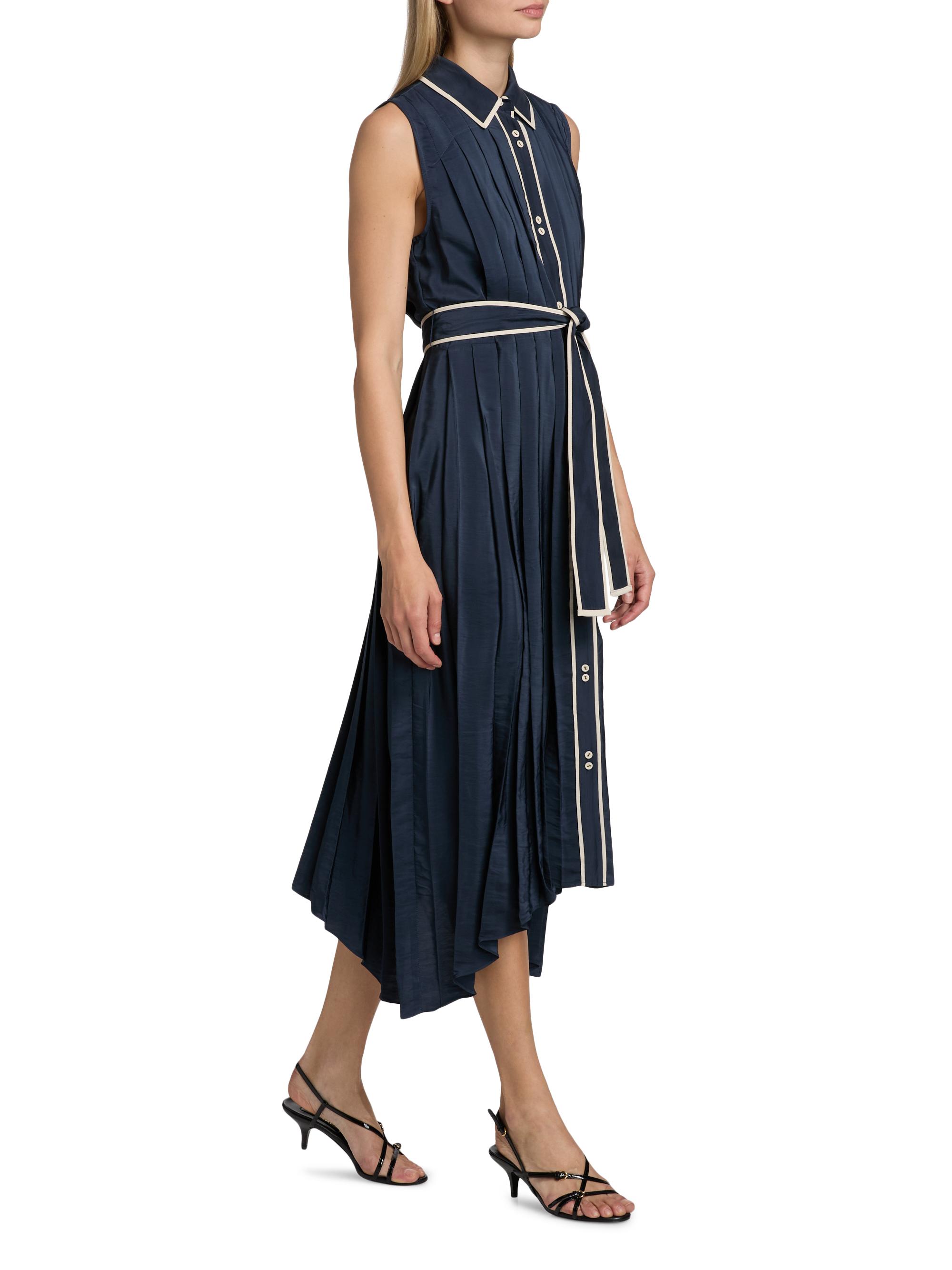 cotton blend handkerchief midi dress Adair Dress 4 / Blue Multi