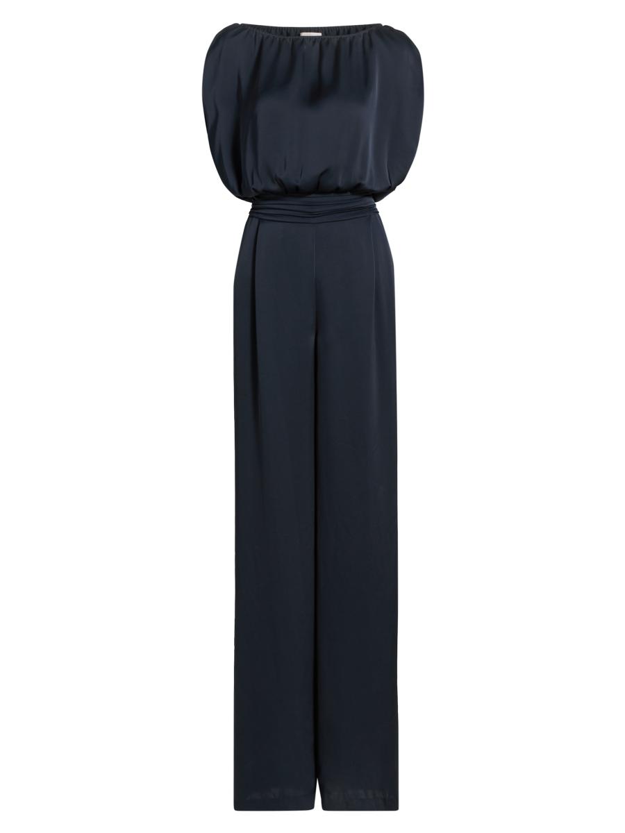 Ramy Brook Women's Sabrina Shirred Jumpsuit In Blue