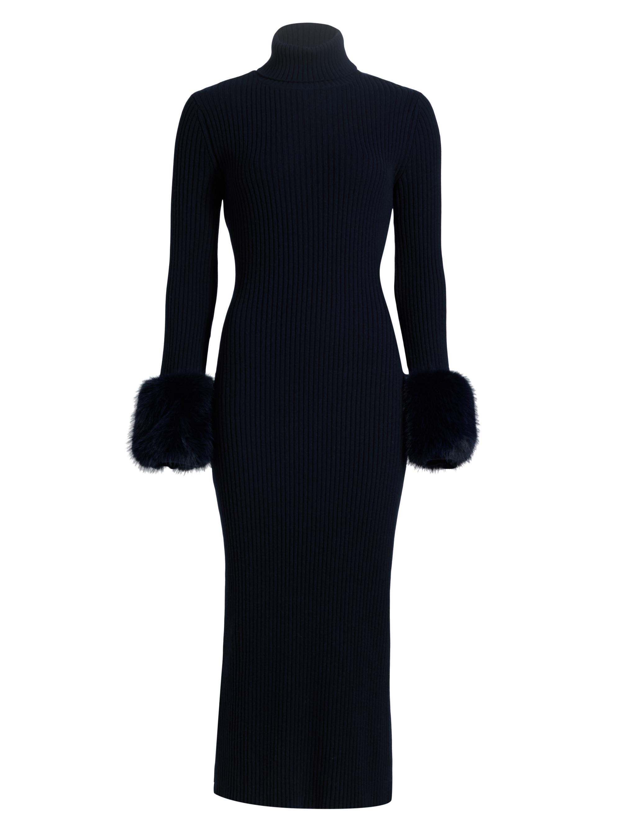 Ramy Brook Linda Rib-Knit Wool-Blend Midi-Dress | Saks Fifth Avenue