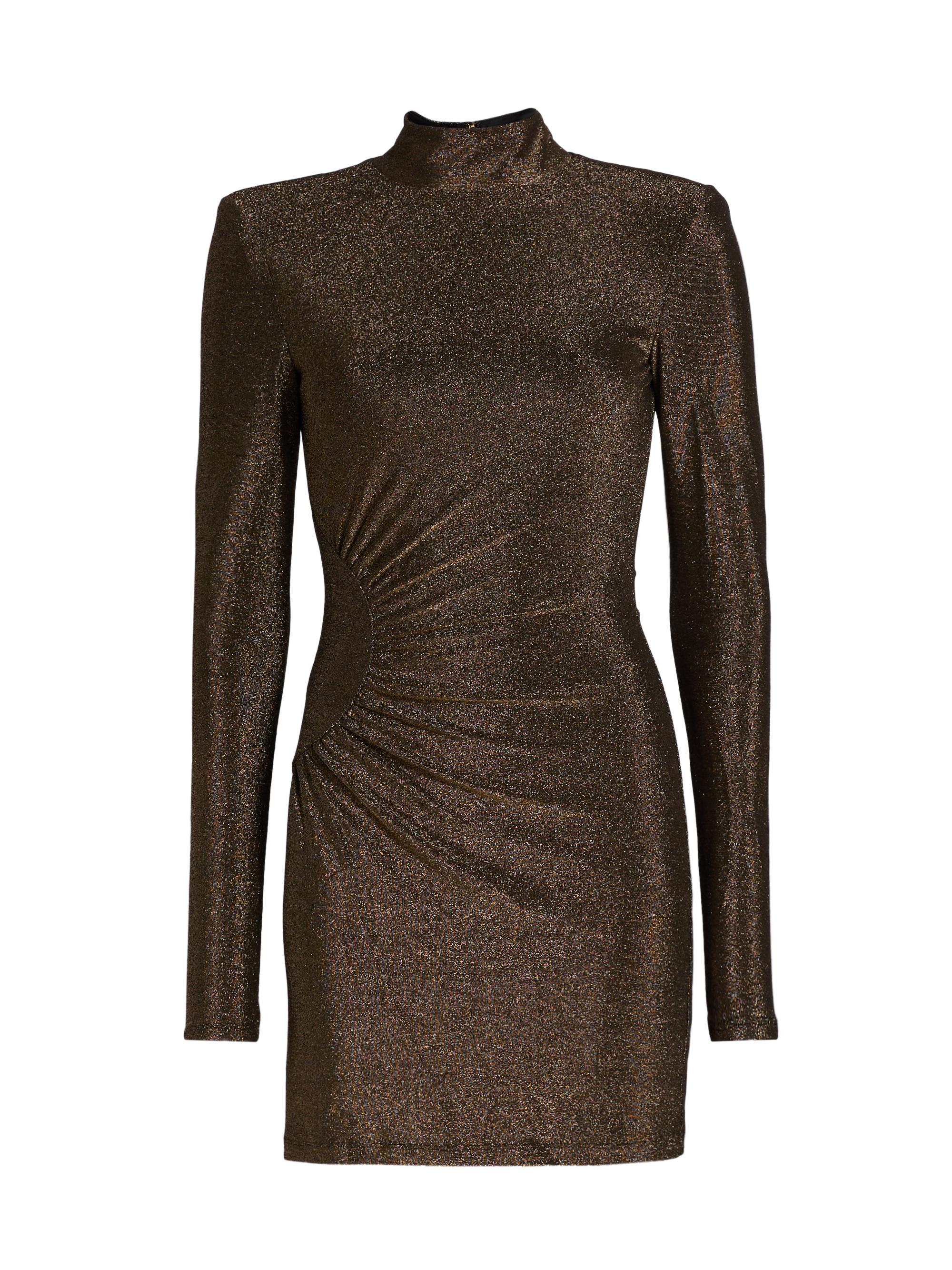Ramy Brook Ambrosius Metallic Knit Minidress | Saks Fifth Avenue