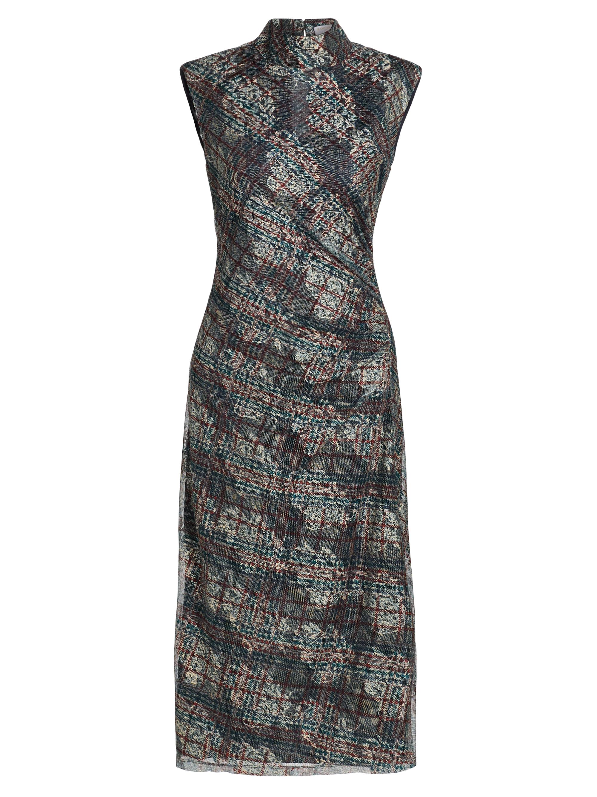 Ramy Brook Women's Mandy Printed Mock Turtleneck Midi-Dress - Amber Multi