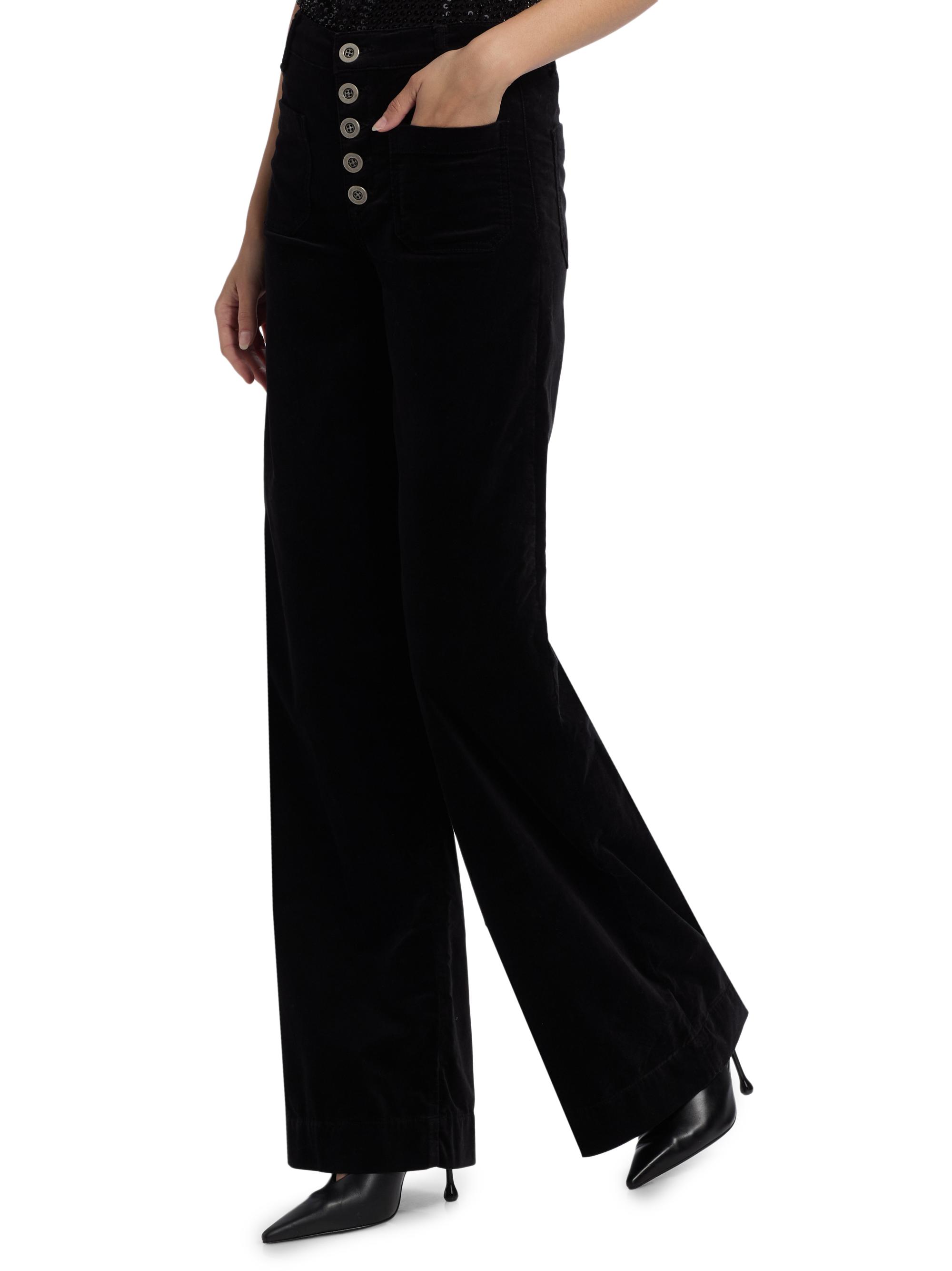 Ramy Brook Cindy Velvet Wide-Leg Pants | Saks Fifth Avenue