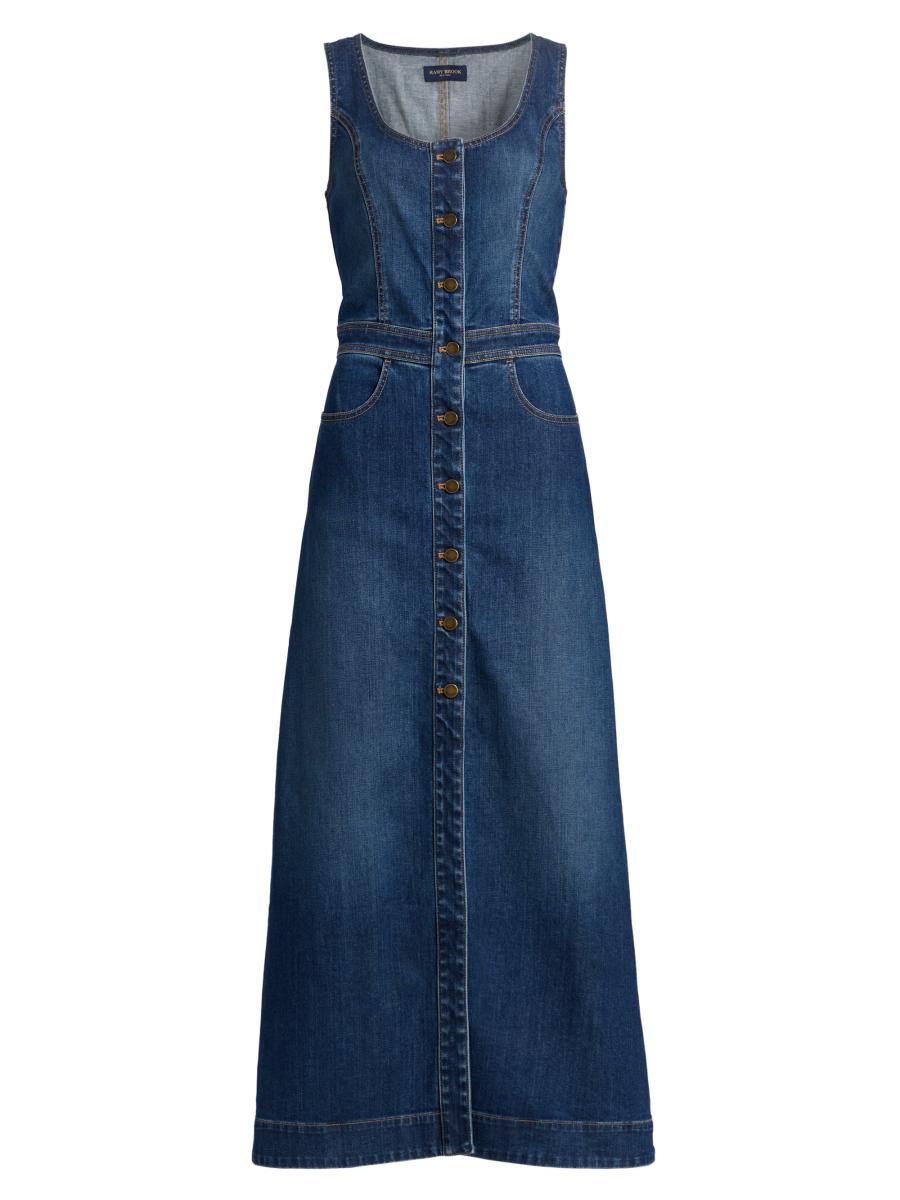 Ramy Brook Madeleine Sleeveless Denim Maxi Dress | Saks Fifth Avenue