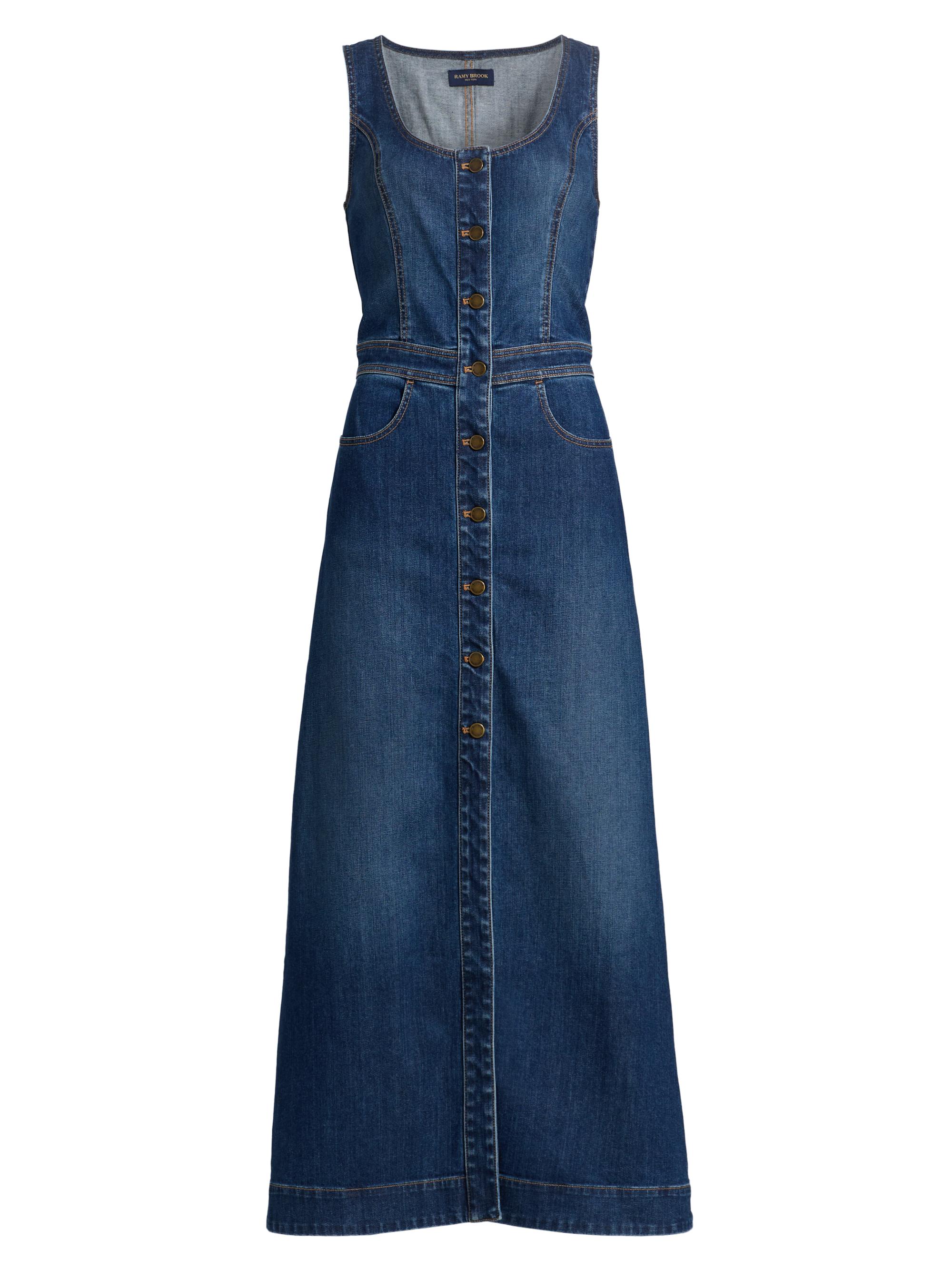 Ramy Brook Women's Madeleine Sleeveless Denim Maxi Dress - Medium Wash