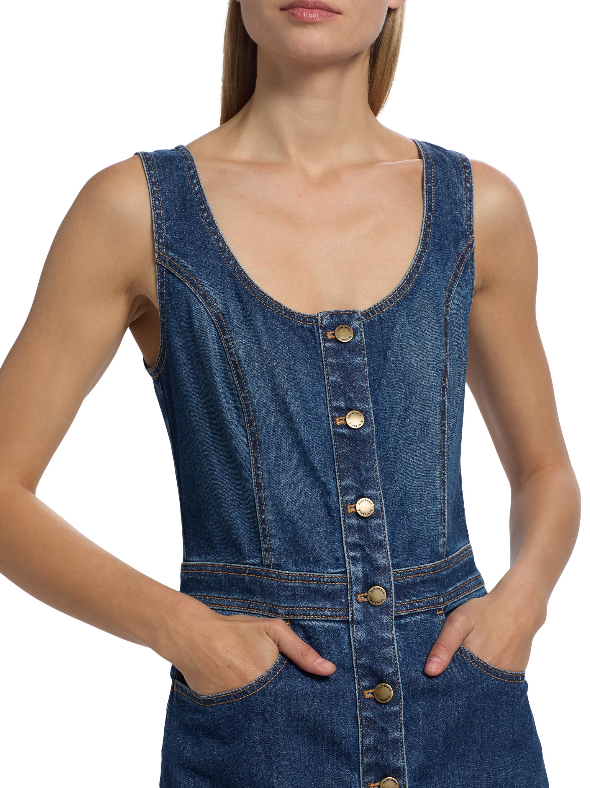 Ramy Brook Madeleine Sleeveless Denim Maxi Dress | Saks Fifth Avenue
