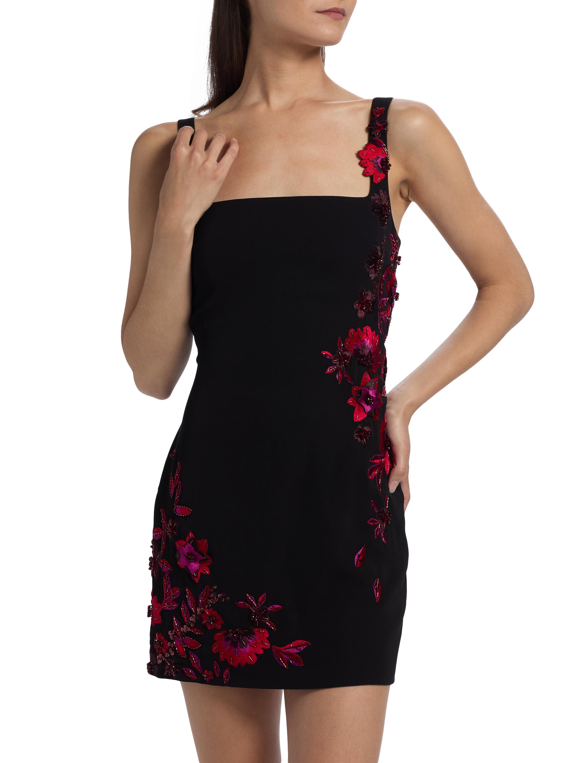 Ramy Brook Tina Floral Appliqué Minidress | Saks Fifth Avenue