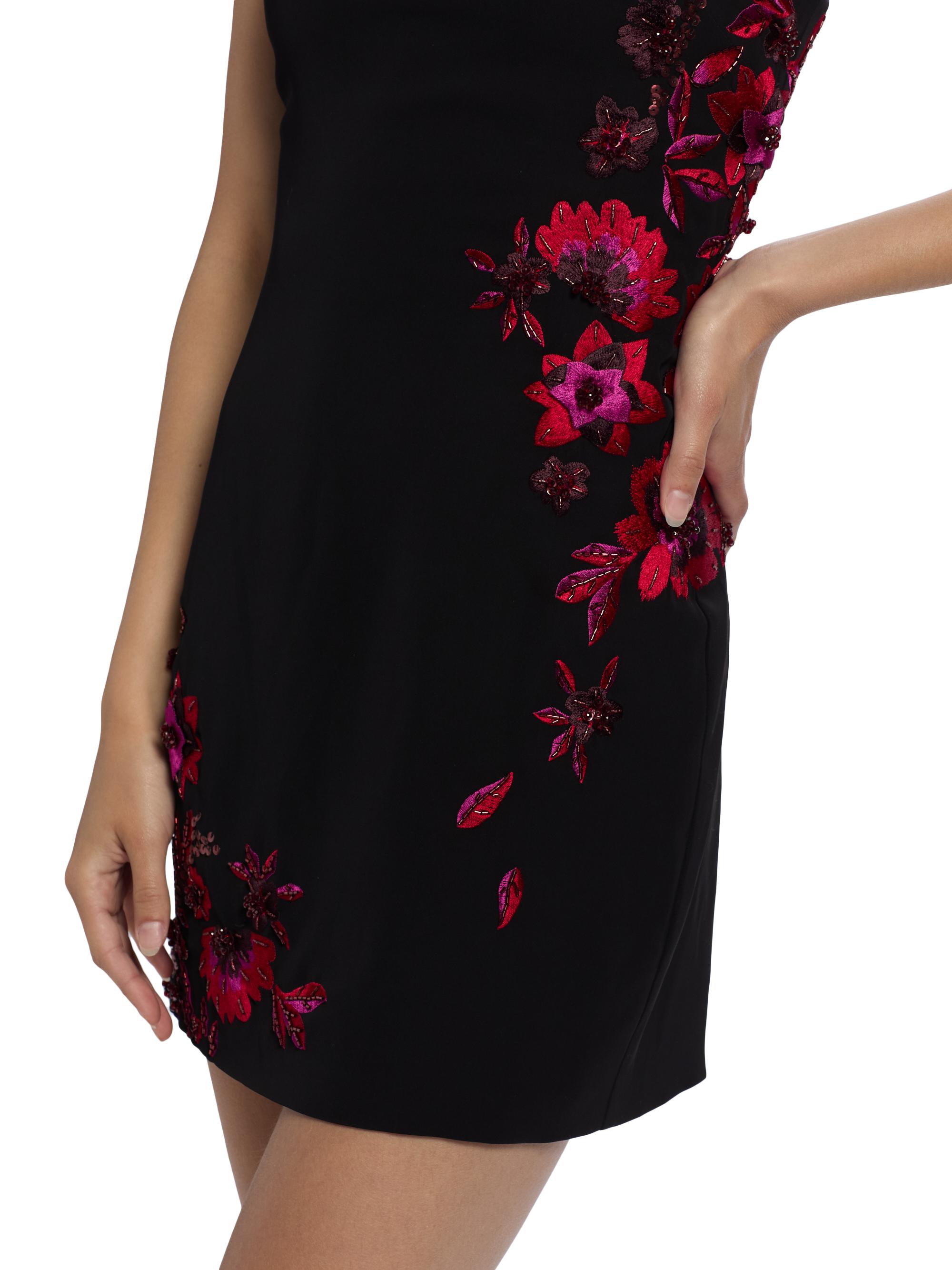 Ramy Brook Tina Floral Appliqué Minidress | Saks Fifth Avenue
