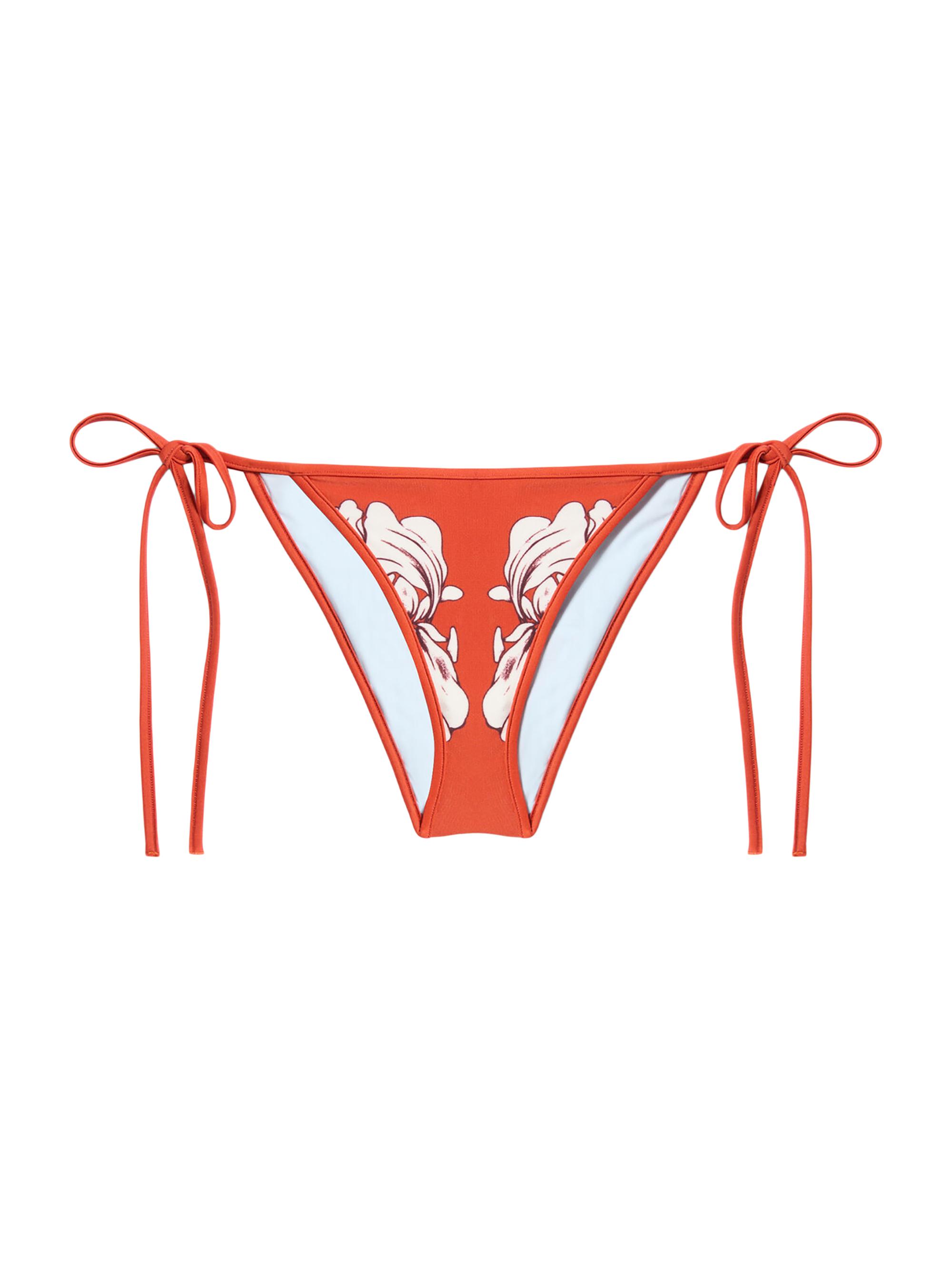 La DoubleJ Women's String Bikini Bottom - Dark Orange
