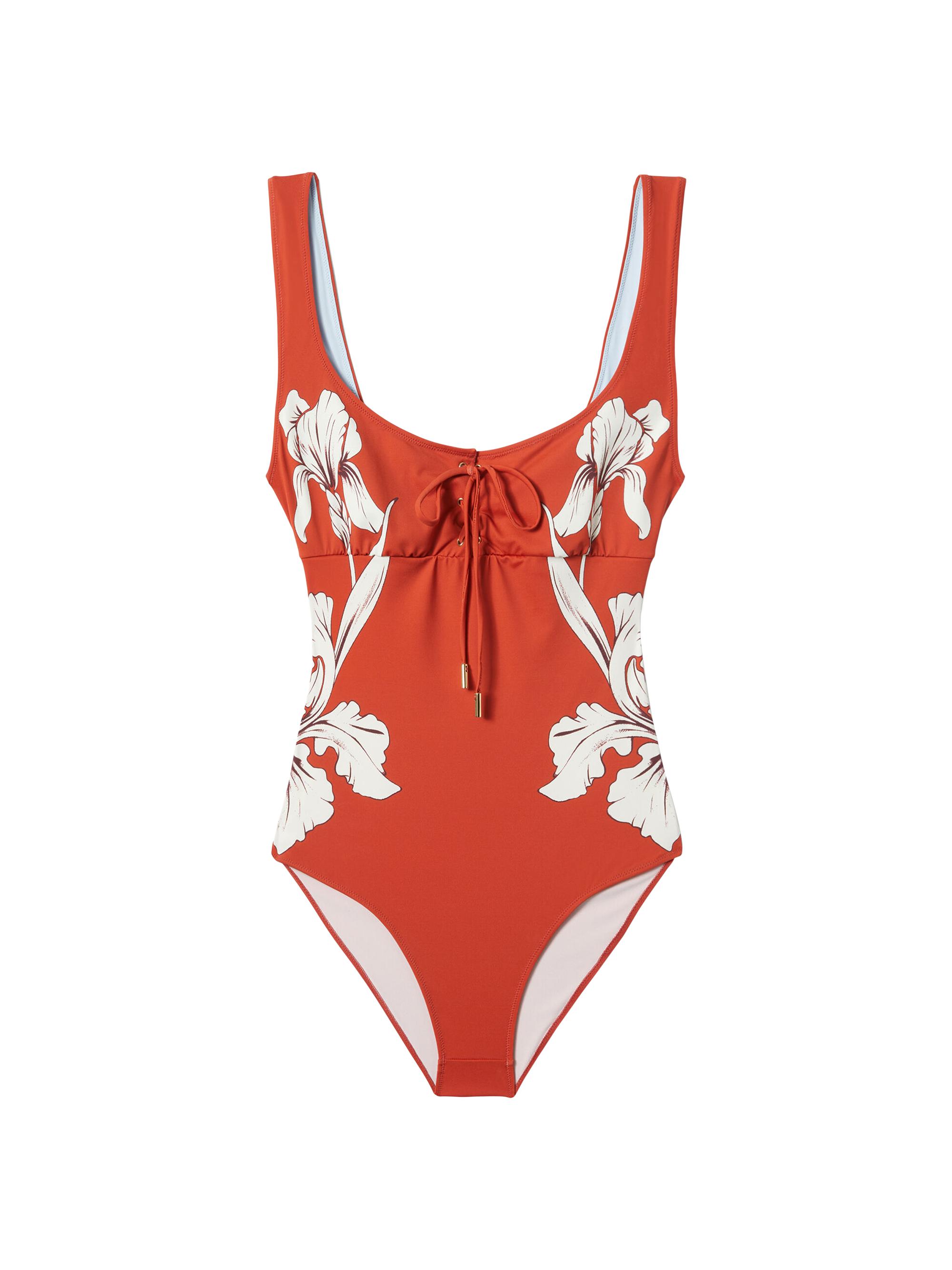 La DoubleJ Women's Sunset Sleeveless Suit - Iris Placee Dark Orange