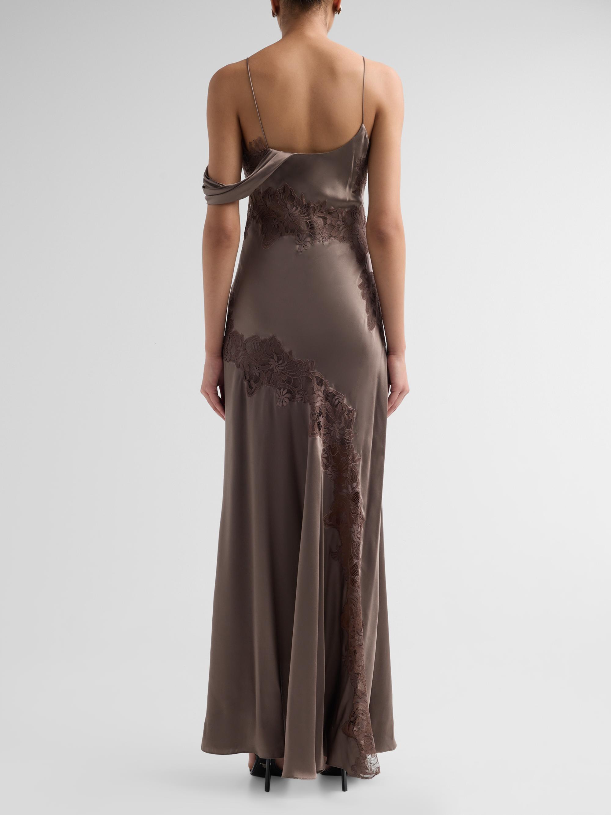AMUR Women's Reese Cascade Lace Gown - Violet Daze