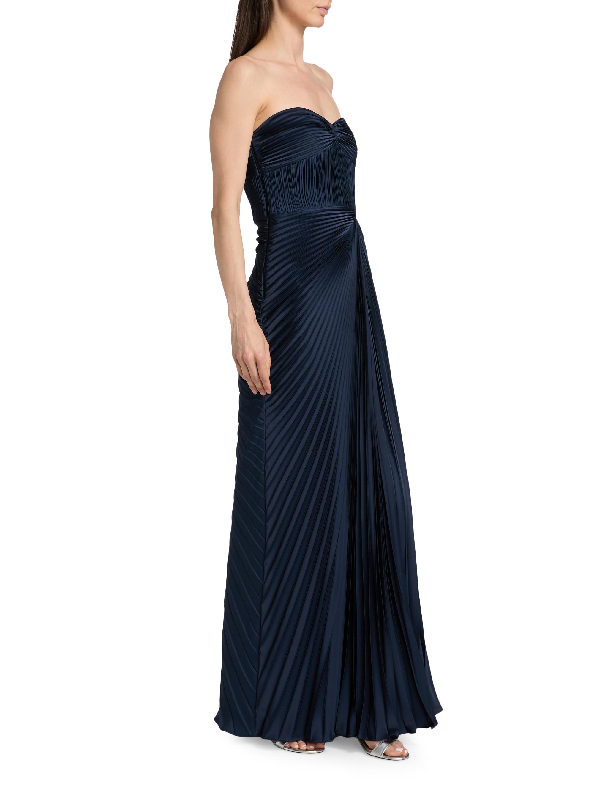 AMUR Joyceann Sweetheart Gown in Navy - Size 00