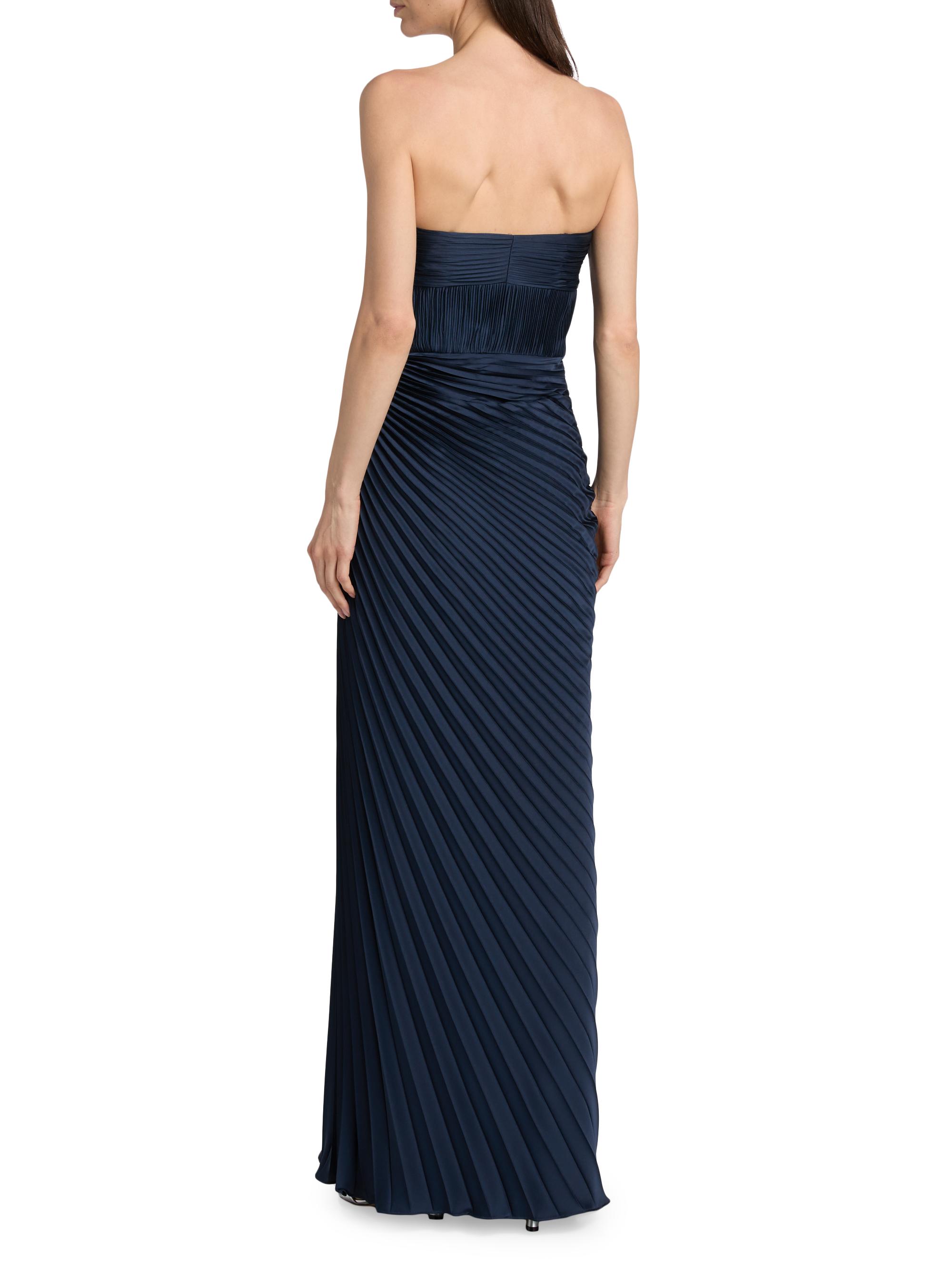 AMUR Joyceann Sweetheart Gown in Navy - Size 00