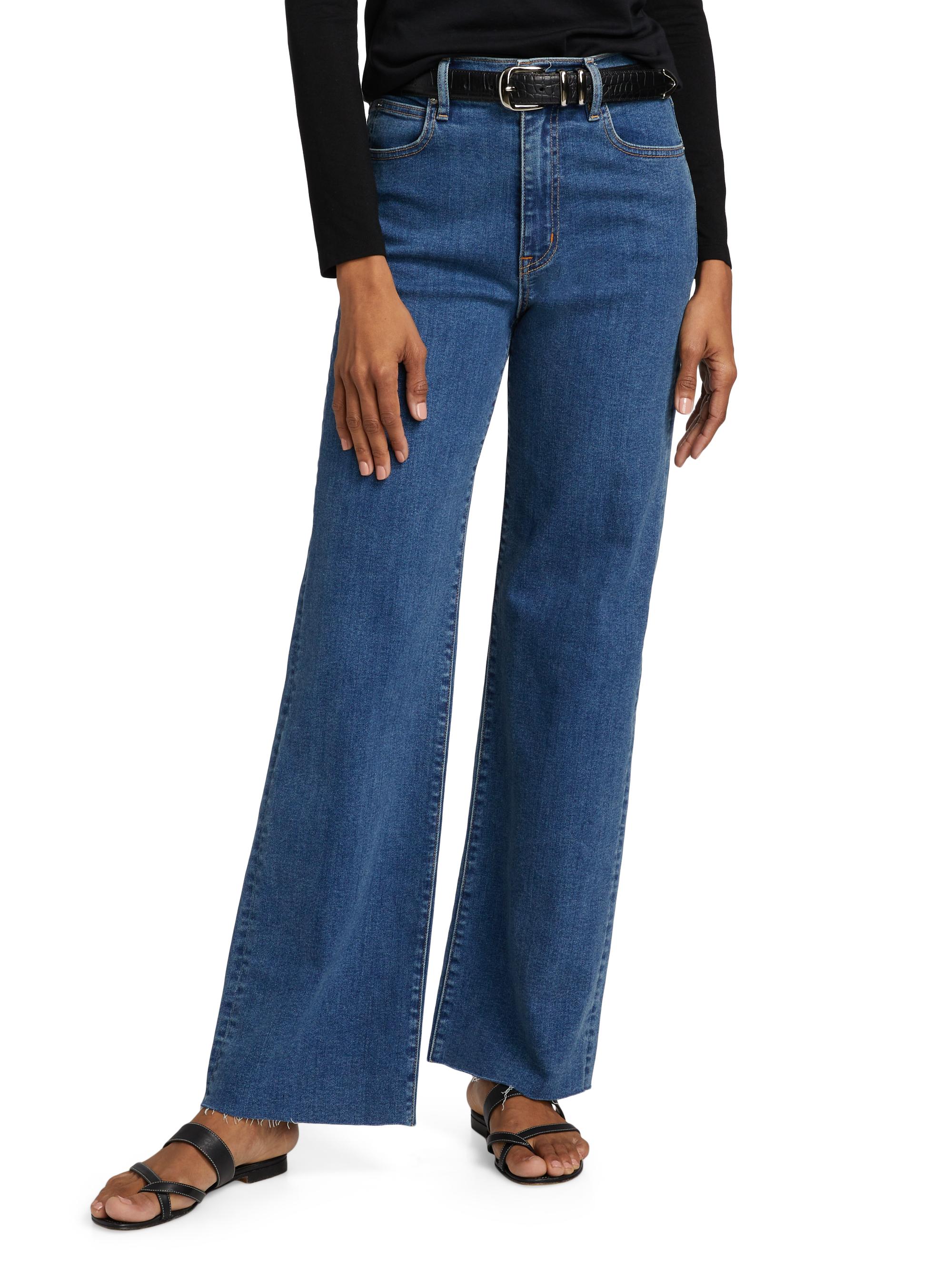 SLVRLAKE Grace High-Rise Wide-Leg Jeans | Saks Fifth Avenue