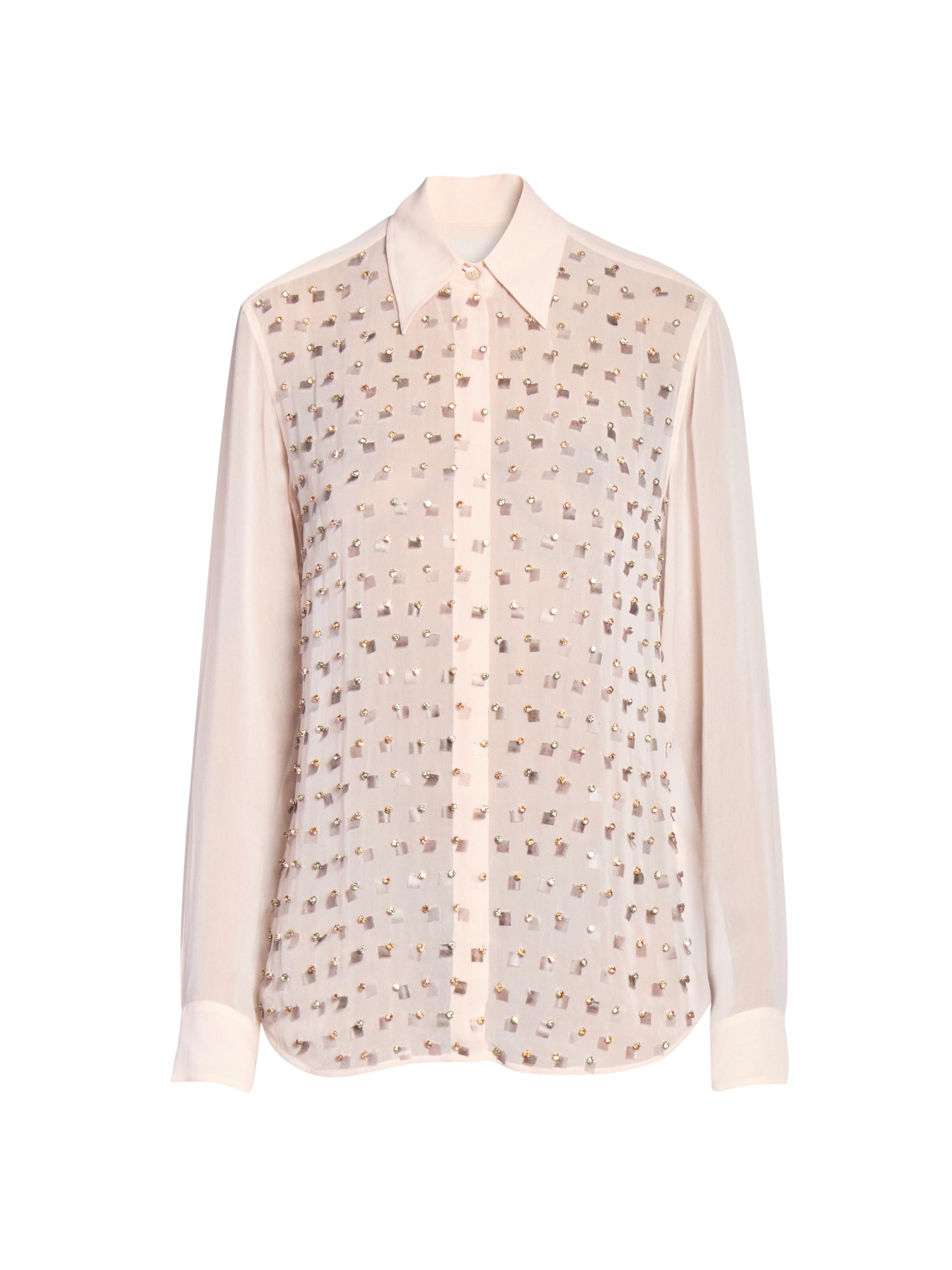 Dries Van Noten Women's Chowy Embellished Shirt - Blush