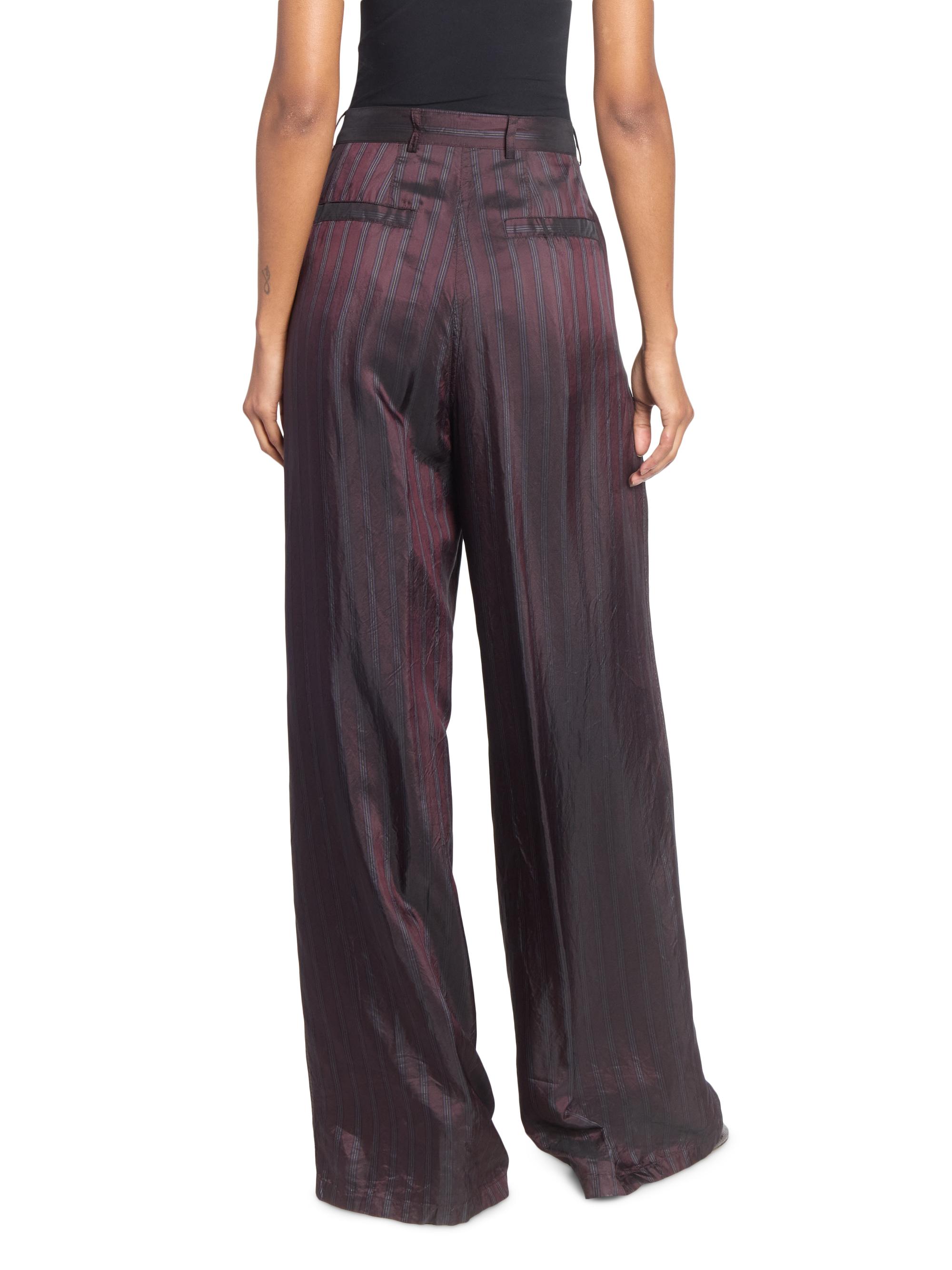 Dries Van Noten Striped Satin Pants | Saks Fifth Avenue